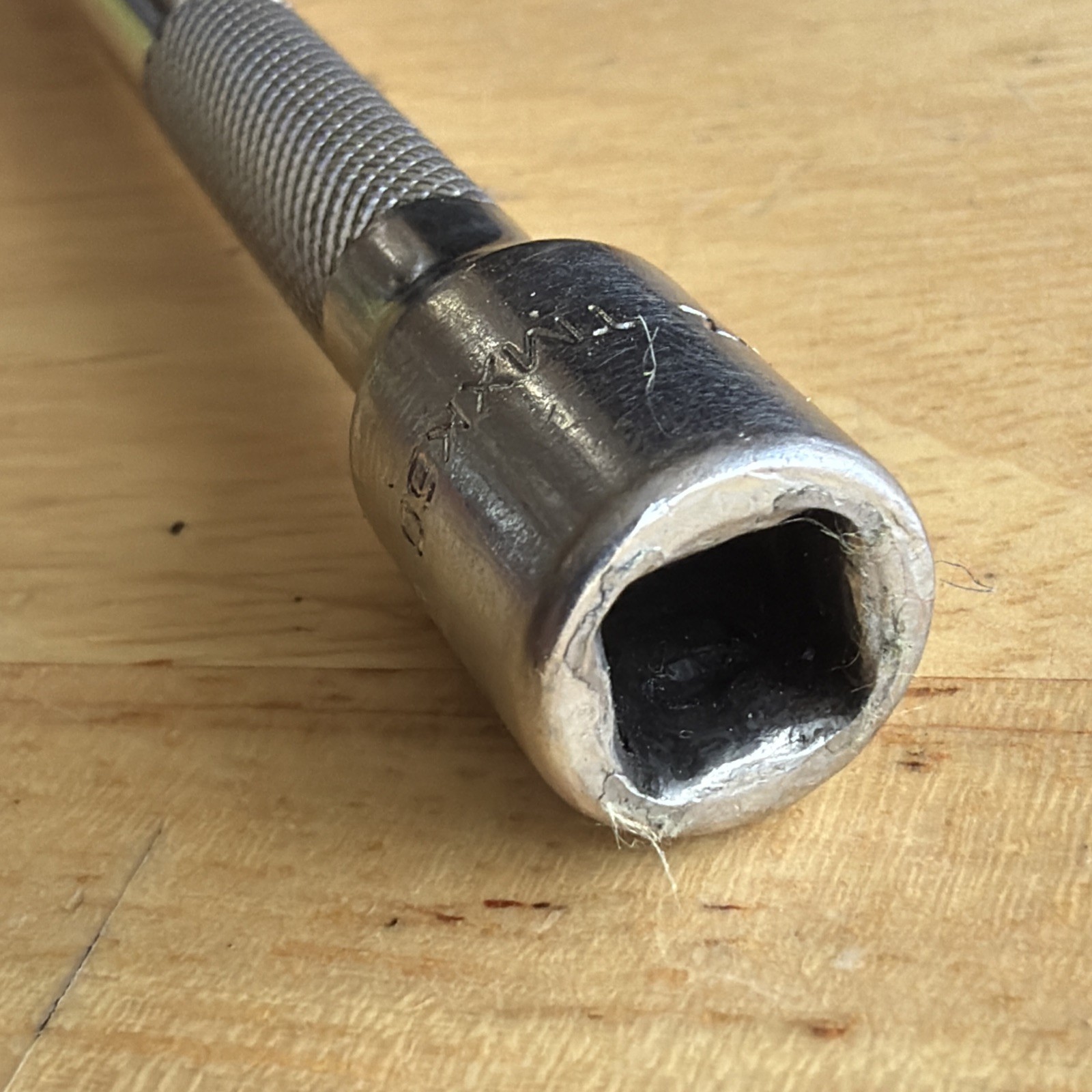 Snap On Tools 6″ Long Socket Extension 1/4″ Drive Knurled TMXK60 Made in USA