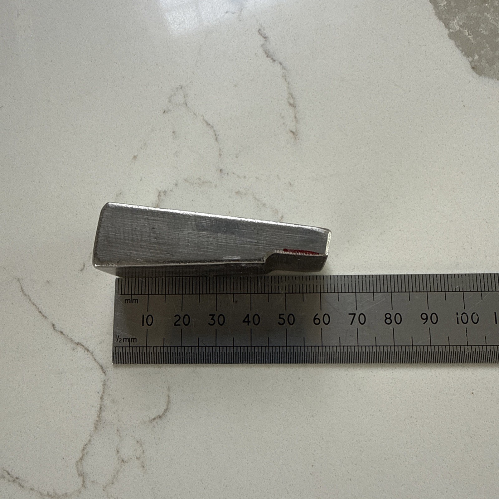 AIRCRAFT TOOLS TUNGSTEN RIVET BLOCK / BUCKING BAR (59 x 20 x 15 mm) 287 gram