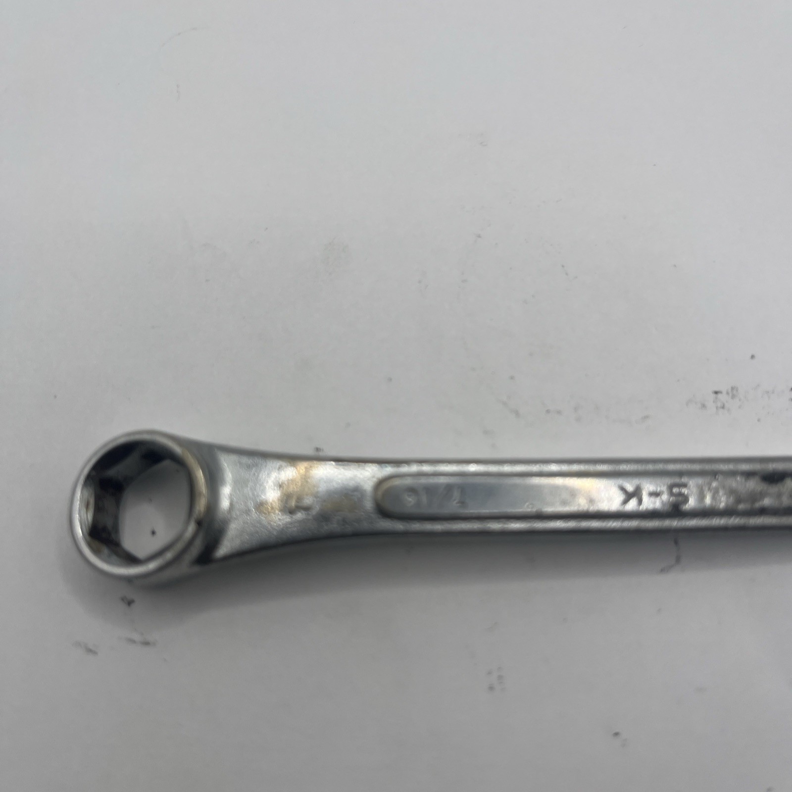 S-K Wayne Tools USA C-14 7/16in SAE 12 PT Combination Wrench Vintage SK