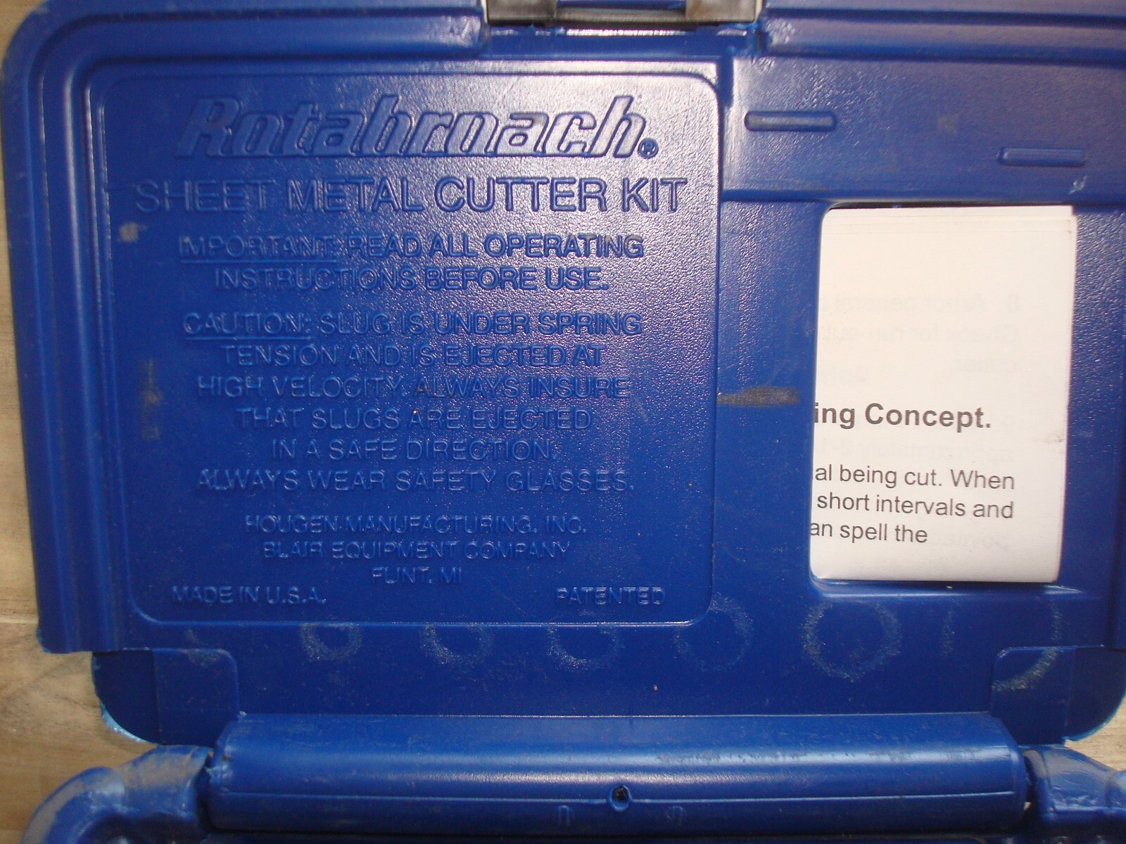Blue-Point GA219B Rotabroach Sheet Metal Cutters Fractional Snap-On