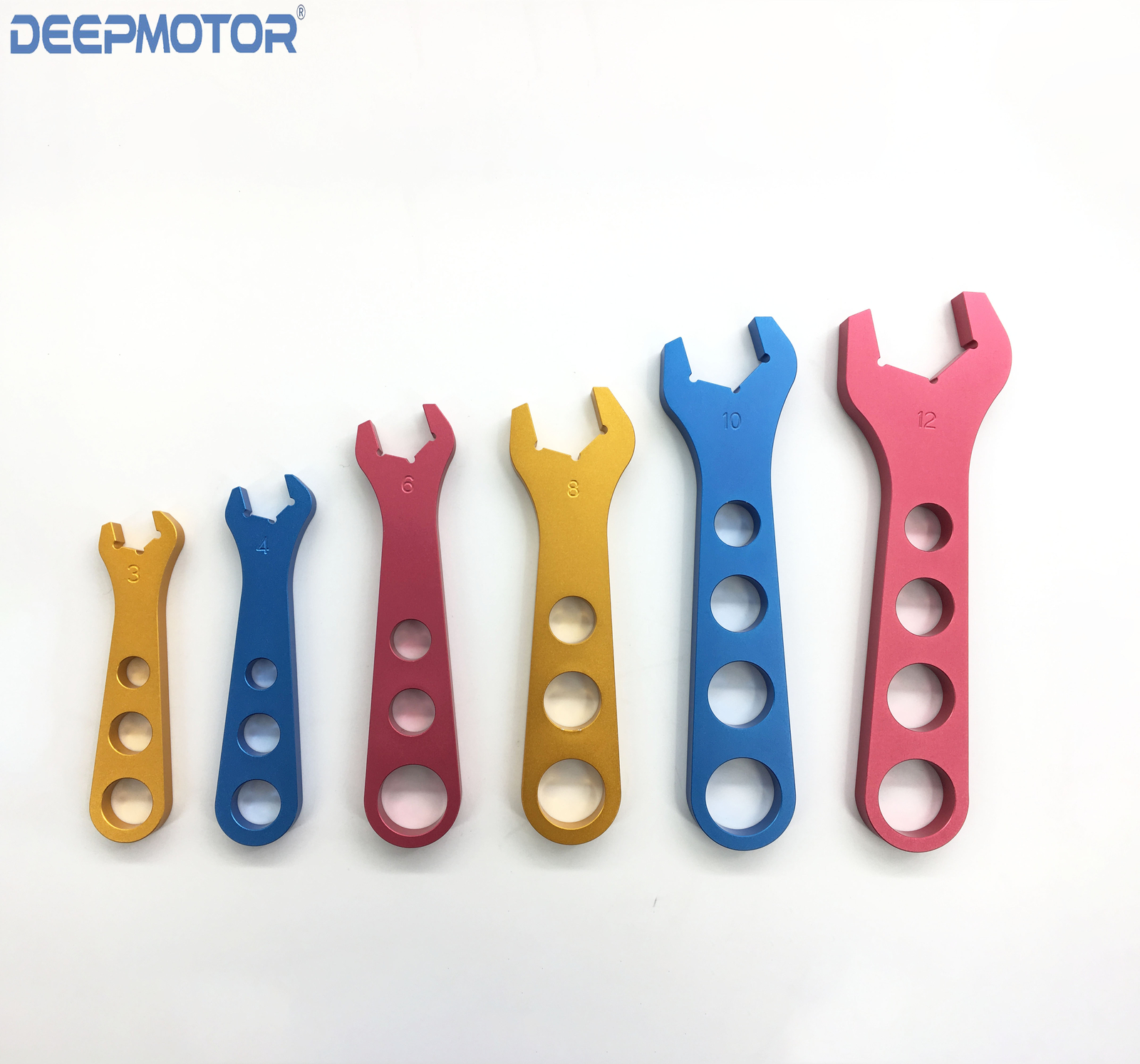 Deepmotor Aluminum AN3 AN4 AN6 AN8 AN10/12 Single Ended Wrench Spanner Hose End