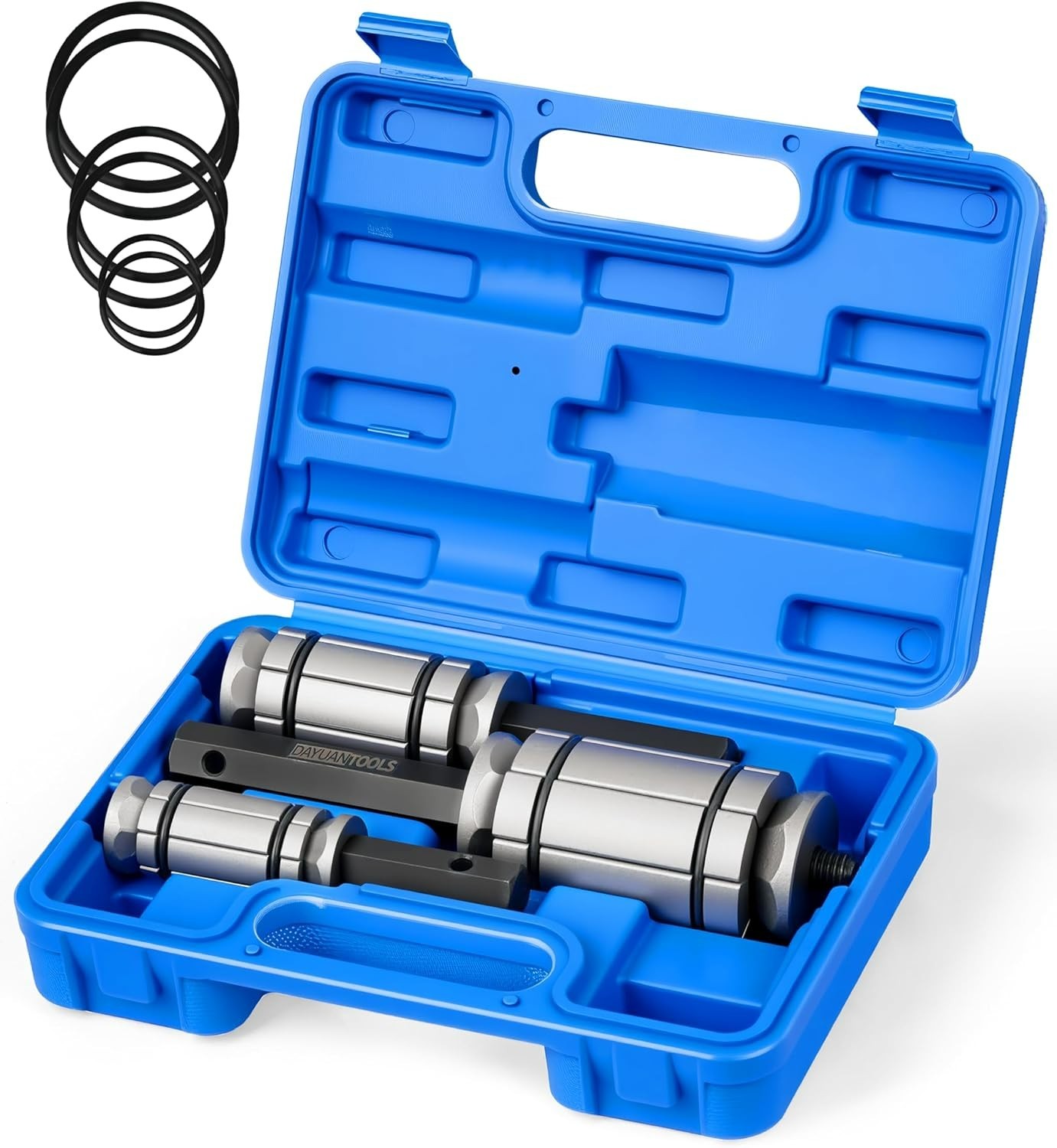 3Pcs 1-1/8 to 3-1/2 Exhaust Pipe Expander Tool Set Tail Pipe Spreader Kit Blue