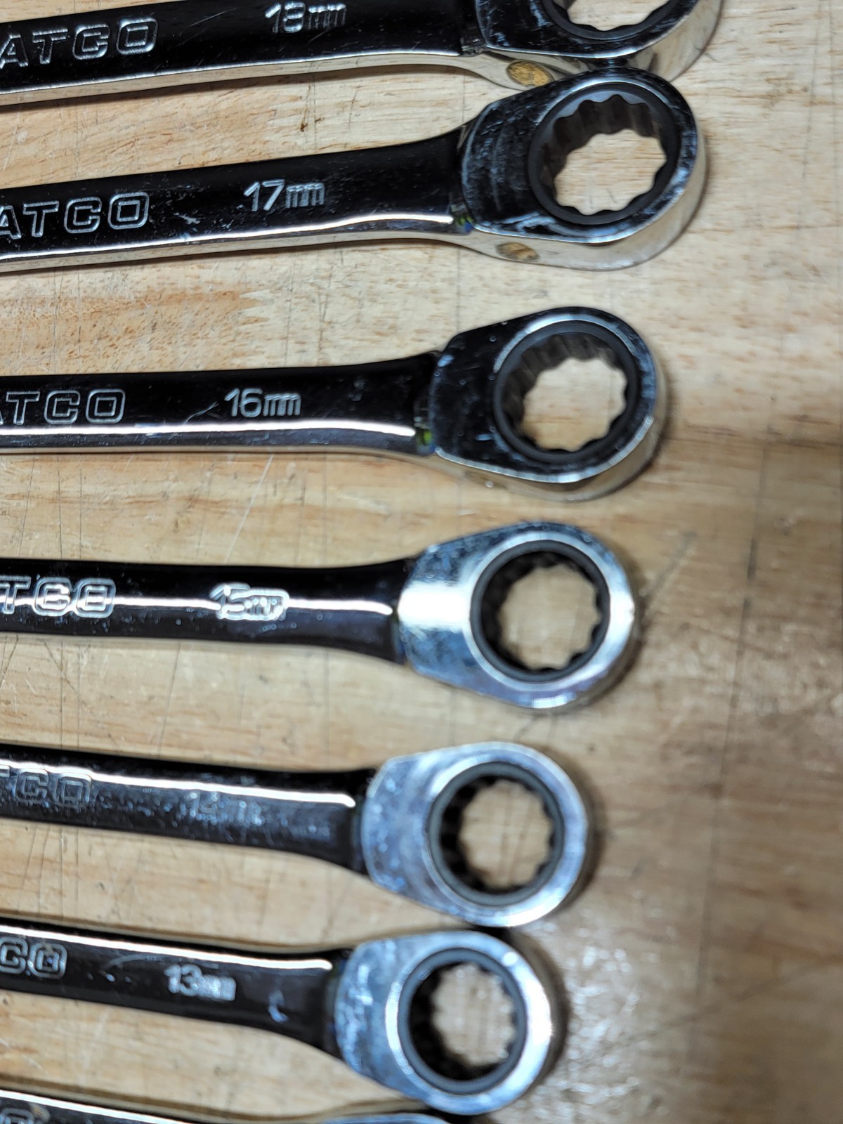 MATCO TOOLS RATCHETING WRENCH SET 12PC 8mm – 19mm 7GRC8M2 – 7GRC19M2 METRIC