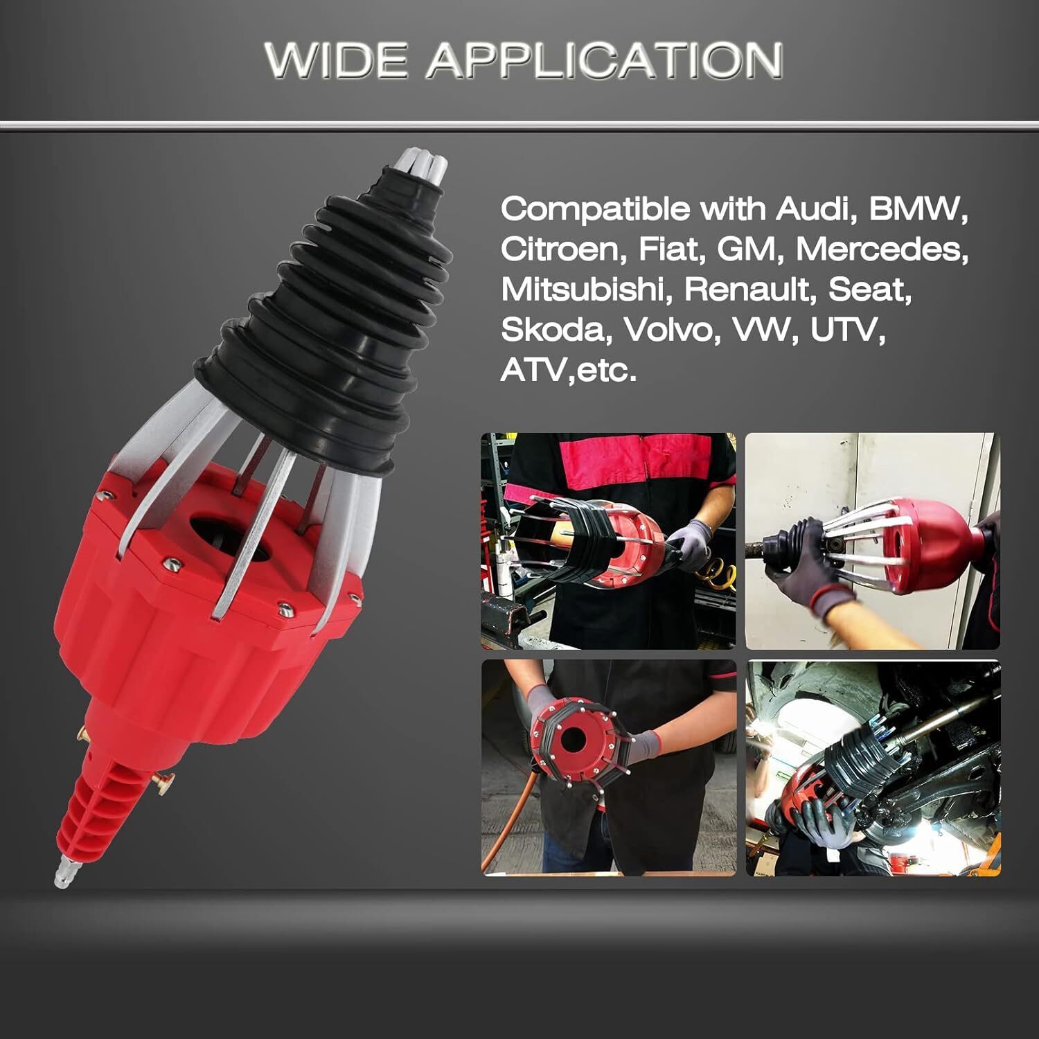 Universal Pneumatic CV Joint Boot Spreader Expander Install Installation Tool