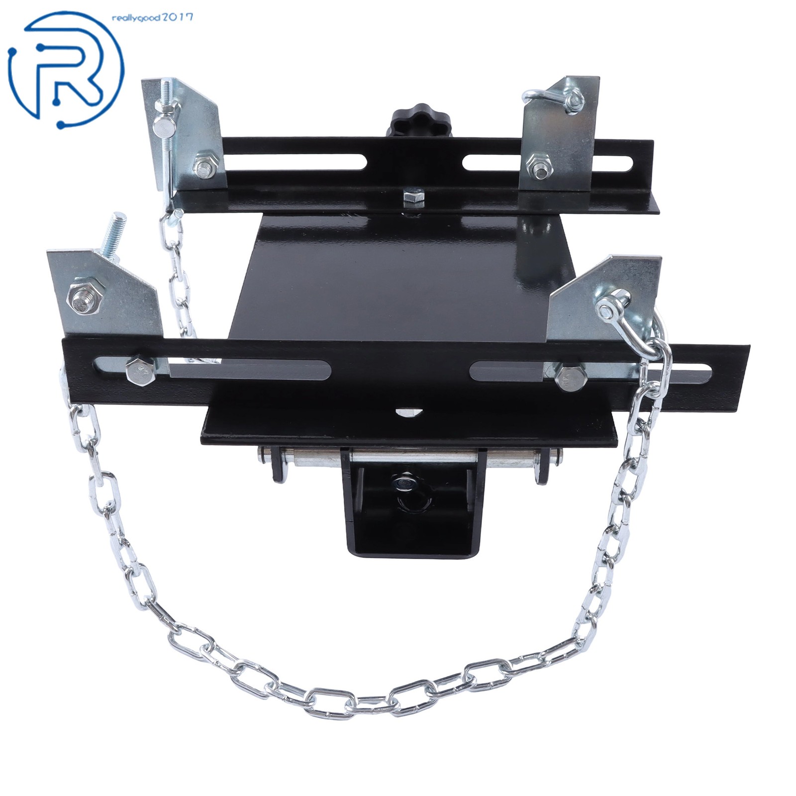 Heavy Duty 1/2 Ton Transmission Jack Adapter Dual Chain for Floor Jack Repair