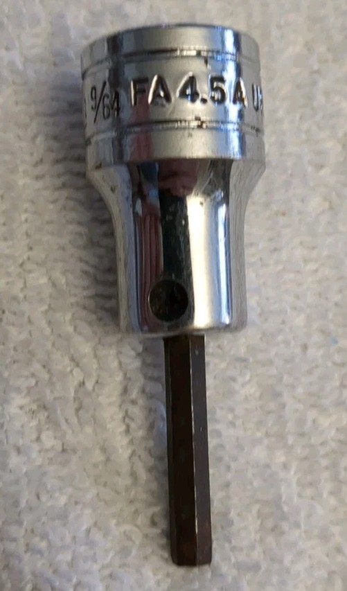 Snap-On Tools USA FA4.5A 3/8″ Drive 9/64″ Standard Hex Bit Socket Driver