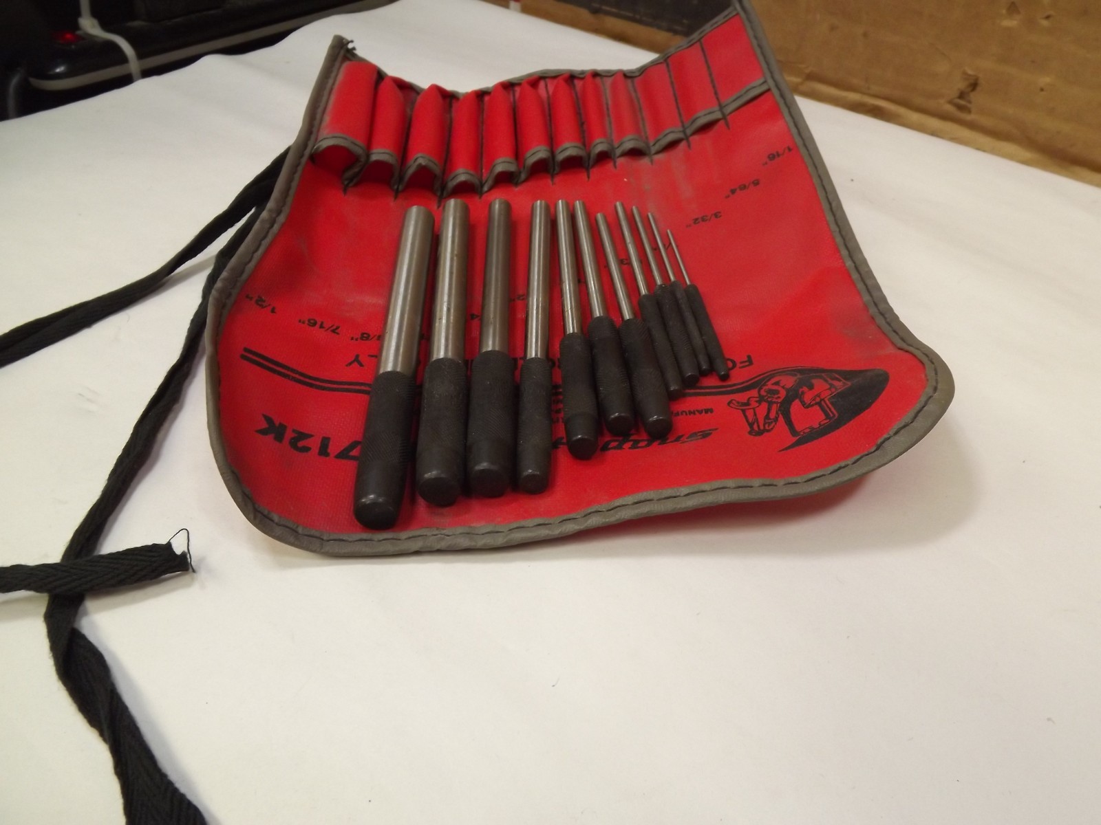 Snap On Roll Pin Punch Set in Original Pouch PPR712K