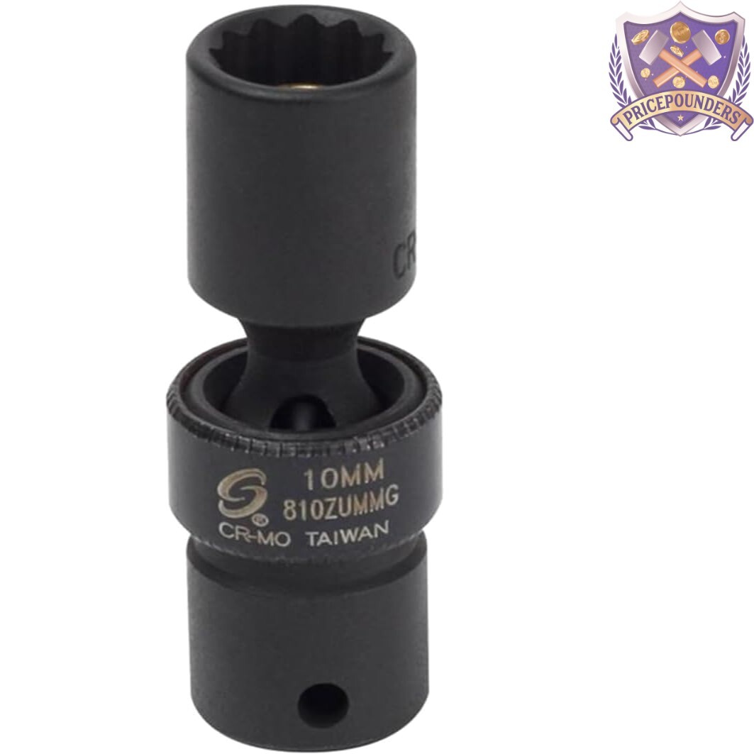 Strong Chrome Molybdenum 10mm Magnetic Universal Impact Socket – 1/4-Inch Drive