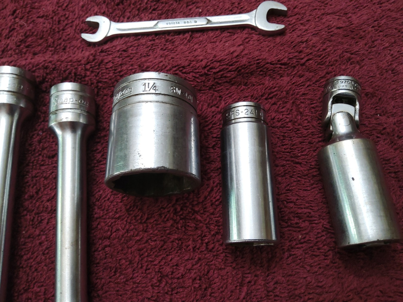 6 Snap-On Set, SX5 & SX10 3/4″ SFS-241, 1 1/4″ SW-401, VS1214, 13/16″ Swival CFU