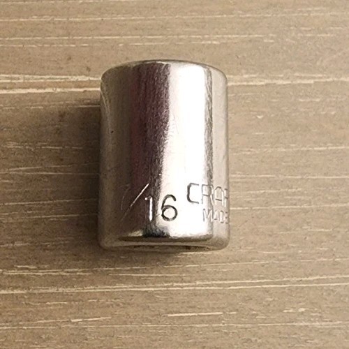 Craftsman 7/16″ Socket 6 Point 1/4″ Drive (No Stamped Catalog Number)