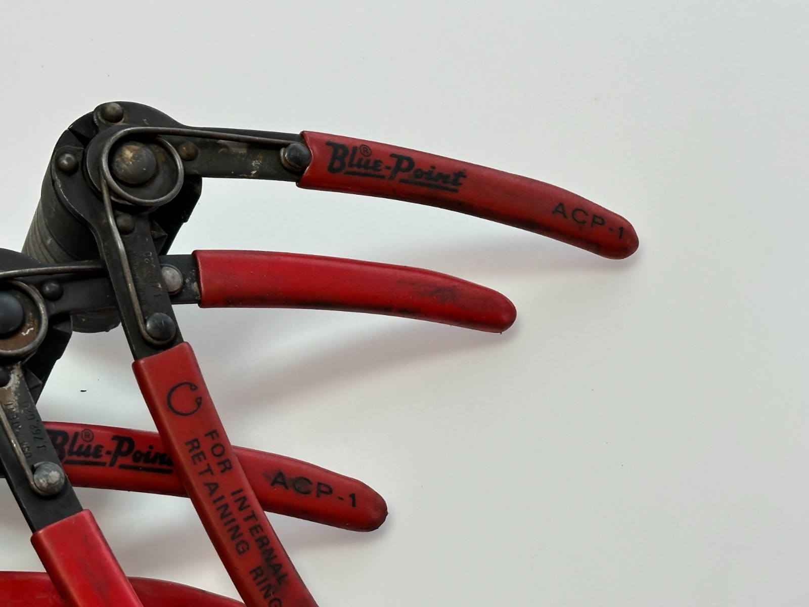 Blue Point Tools / Other 4pc ACP-1 Internal Snap Ring Pliers Set Lot, Red Grip
