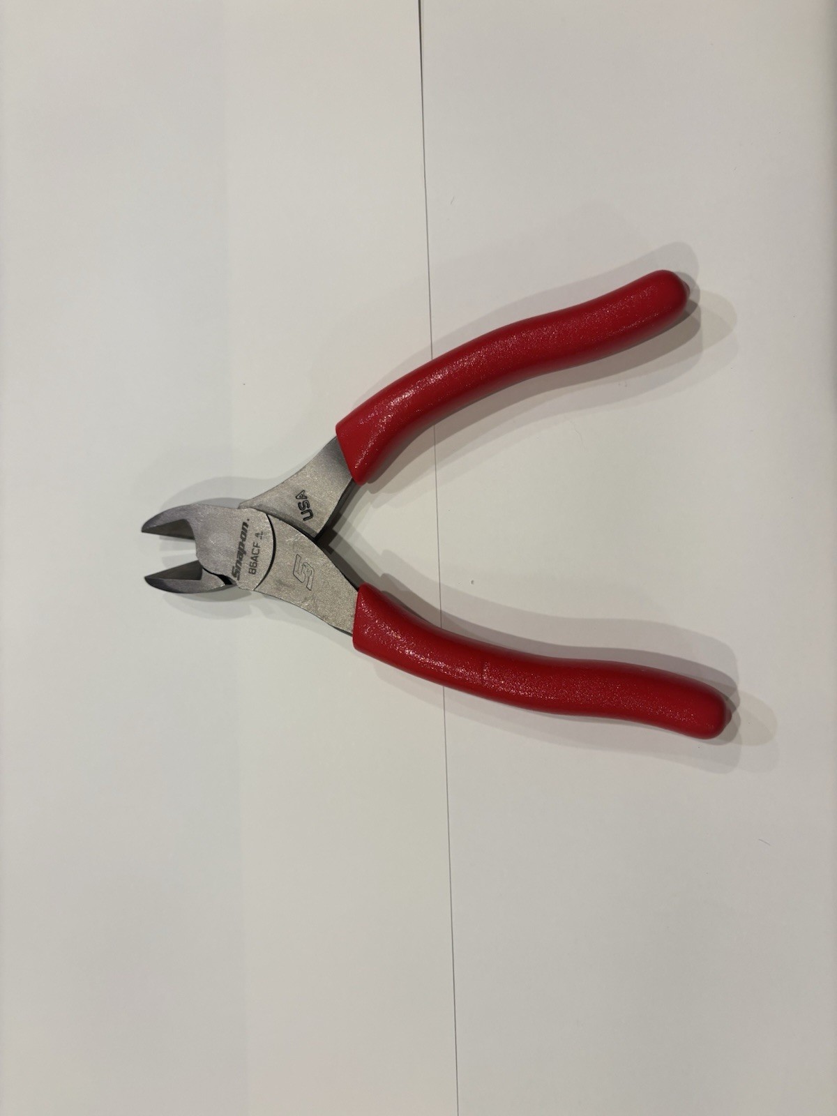 Snap On Tools 86ACP 6-inch Diagonal Cutter Pliers Red Handle