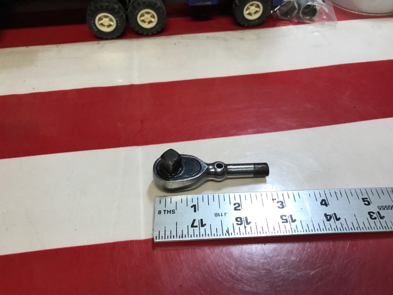 Snap on ratchet stubby 3/8” drive modified OXOX