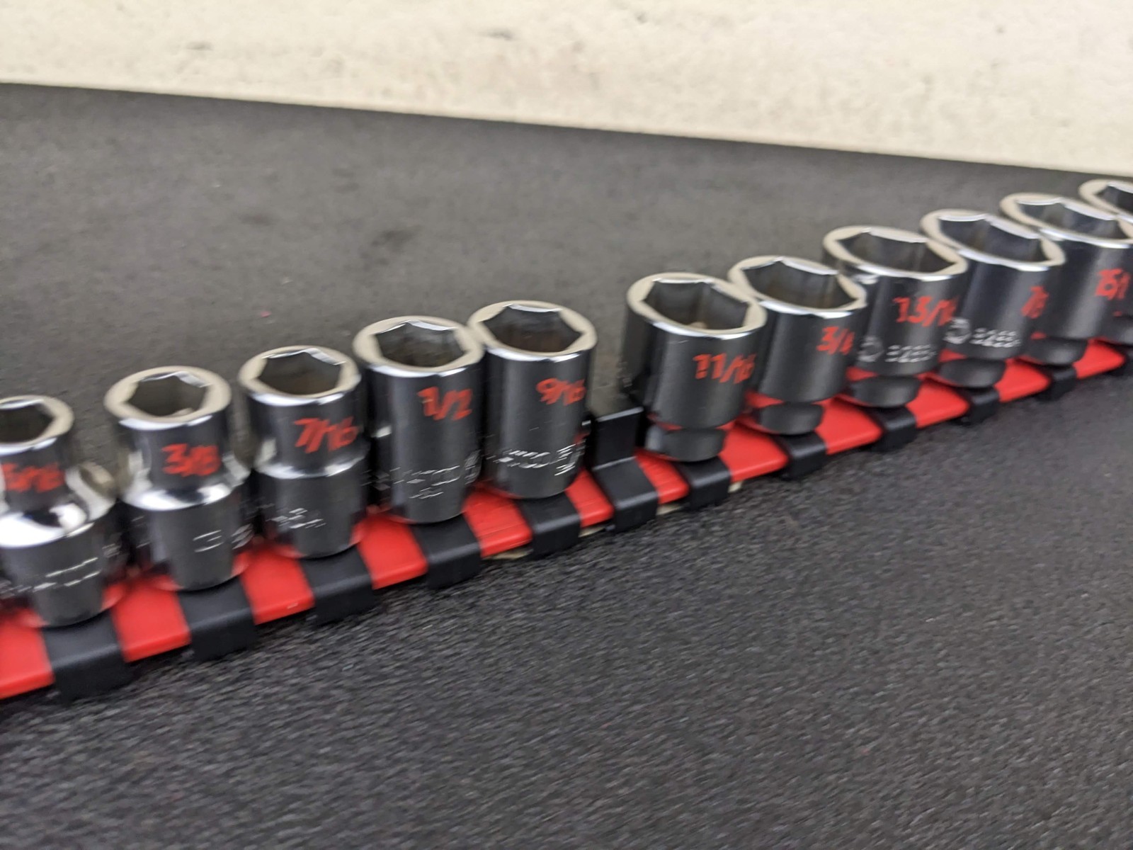 #bp136 Matco Tools NEW SB136TA SAE 1/4-1” Shallow Socket Set 6 Point