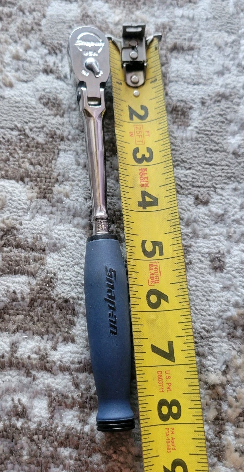 Snap-on Tools USA 3/8″ Drive POWER BLUE Small body Flex-Head Ratchet FHCLF72