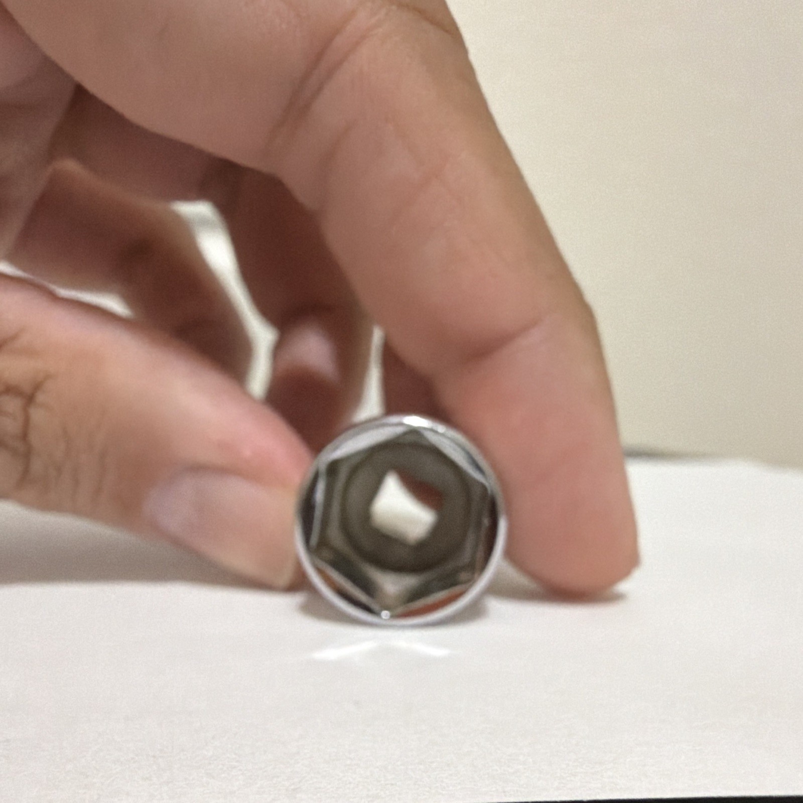 SNAP ON 9/16″ TM18 1/4″ DRIVE SAE 6 POINT SHALLOW CHROME SOCKET TM 18 9/16 «