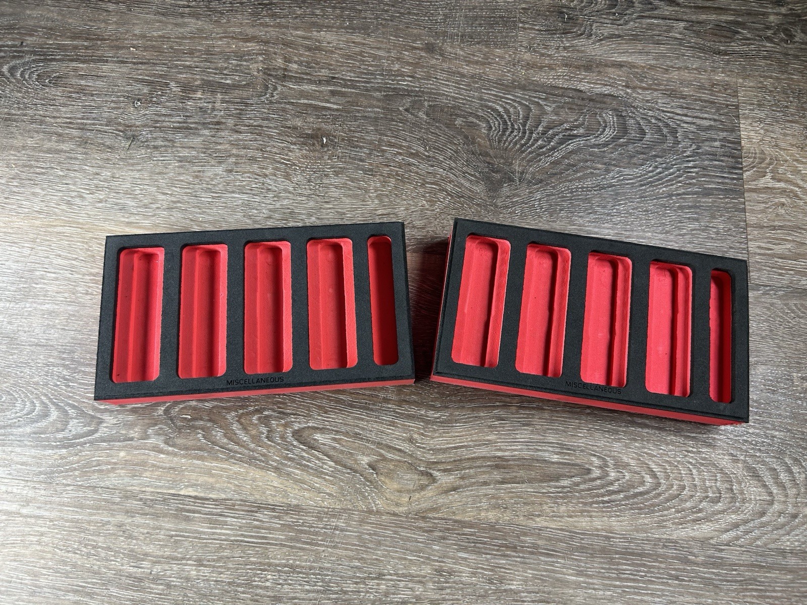 Snap On Red Black Miscellaneous Foam Storage Socket Bit Organizer One Per Order