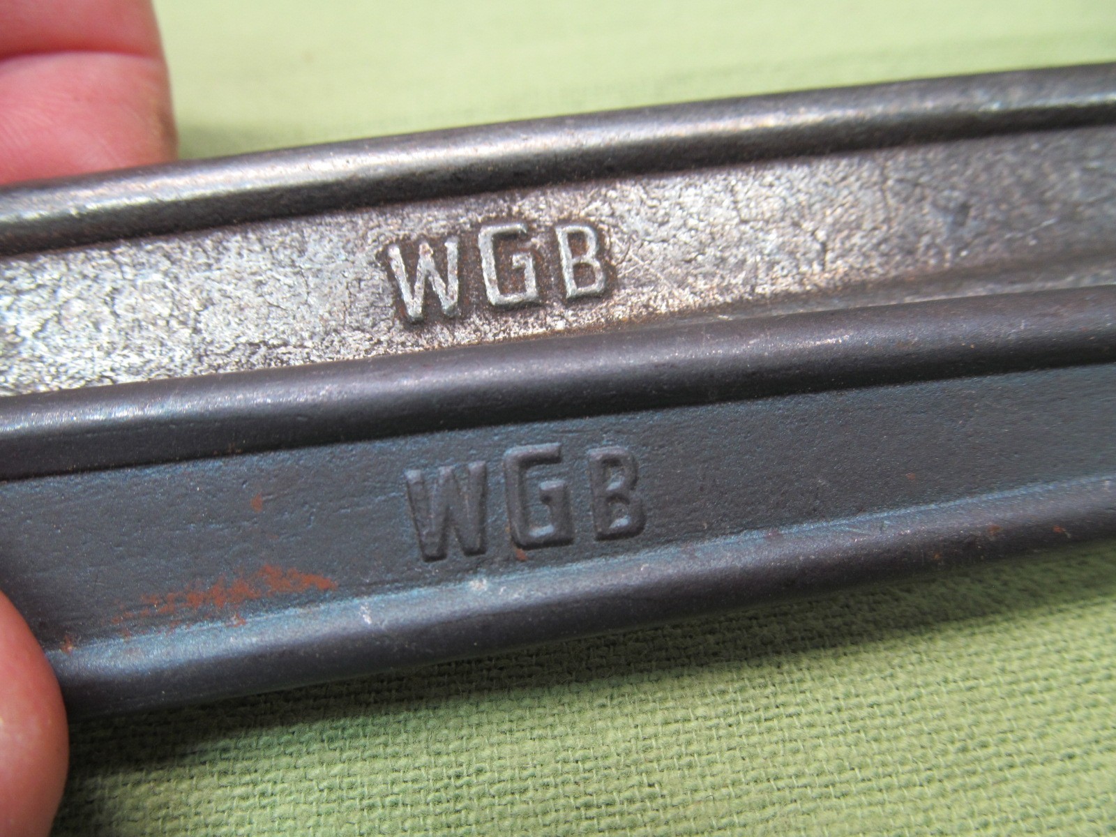 Pair WGB German Made Wrenches -30mm Single Open End & 17mm x 22mm Dbl Open End