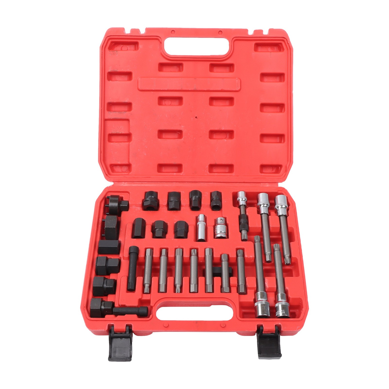 30pcs Alternator Pulley Service Decoupler Insert Bit Alternator Tool Set