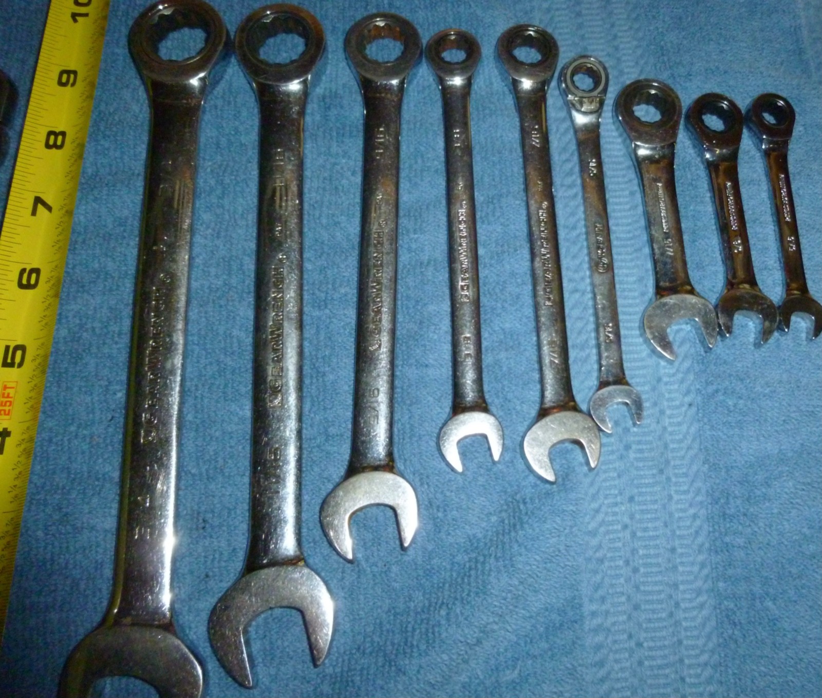 16, Spline wrenches, Stanley, Gearwrench, Pittsburg, Kobolt, Ratcheting,Open end