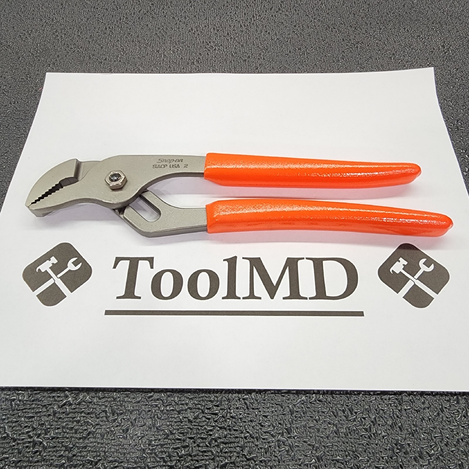 Snap-on Tools NEW ORANGE 9″ Adjustable Joint Interlocking Channel Pliers 91ACP