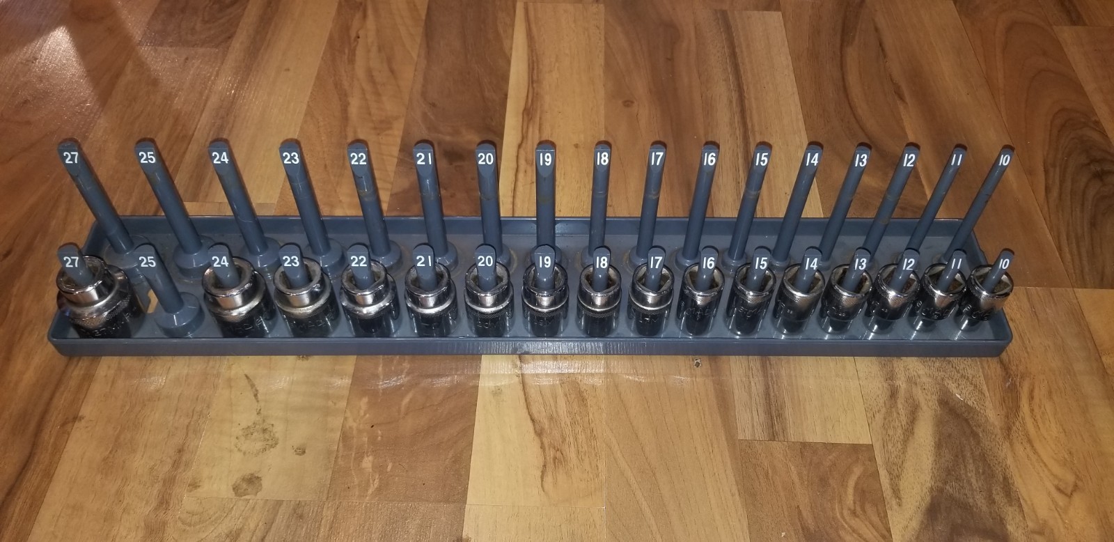 MAC TOOLS V6 SOCKET SET 15 Pc METRIC 1/2” Drive 6pt 10MM-24MM & 27MM Chrome
