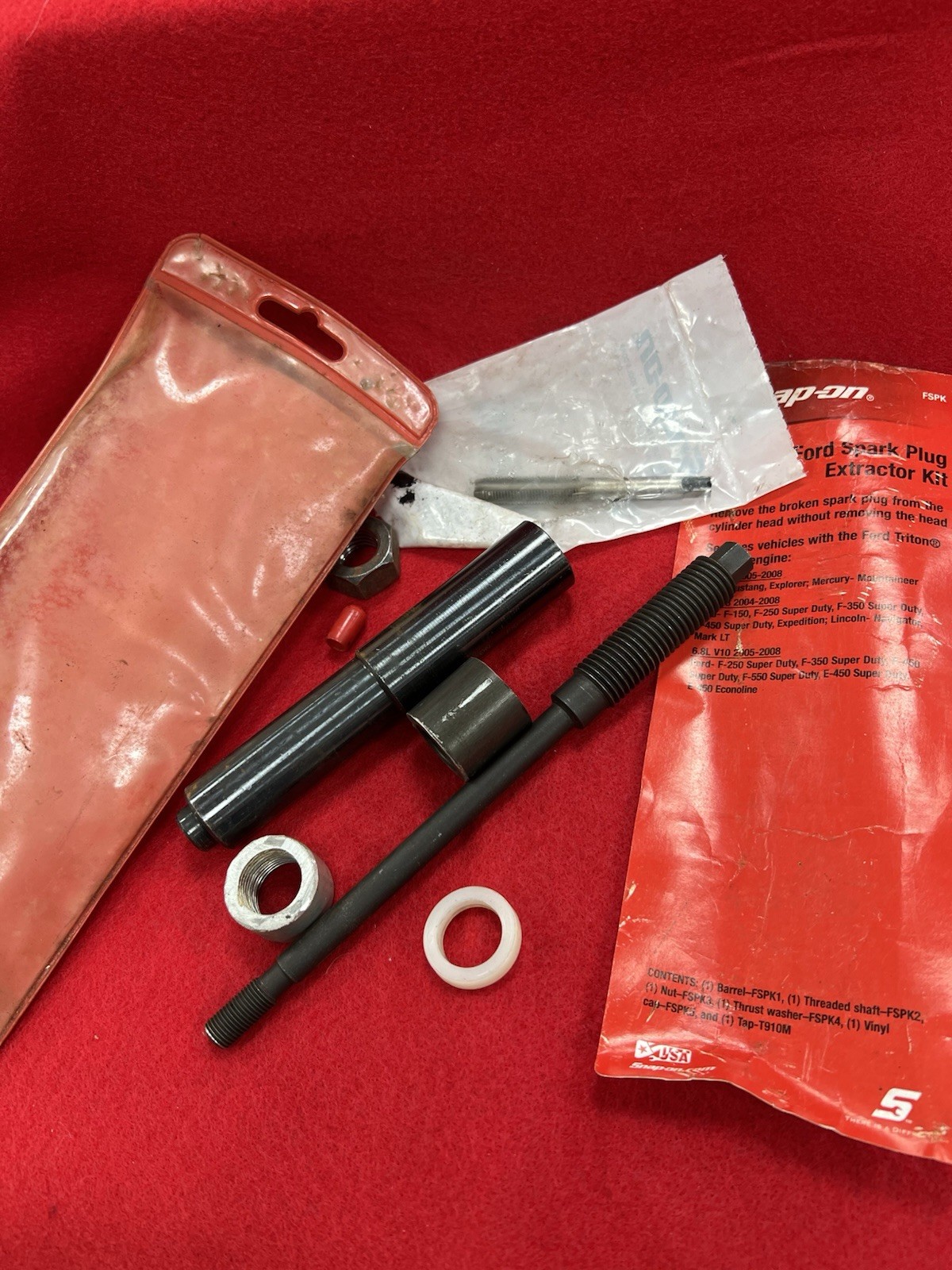 Snap On Tools Ford Triton Broken Spark Plug Remover Extractor Set Kit FSPK E3B2