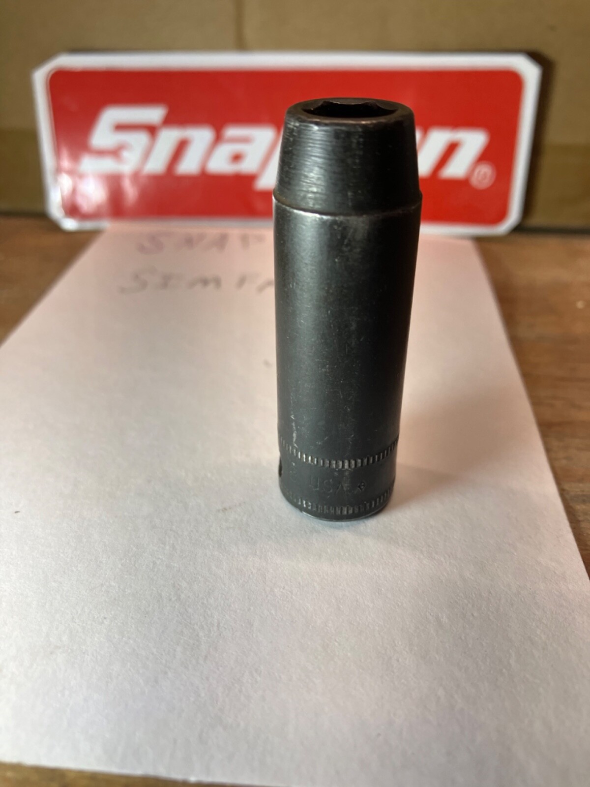 Snap On Tools USA SIMFM9 3/8″ Drive 9MM 6 Point Metric Deep Impact Socket NICE!