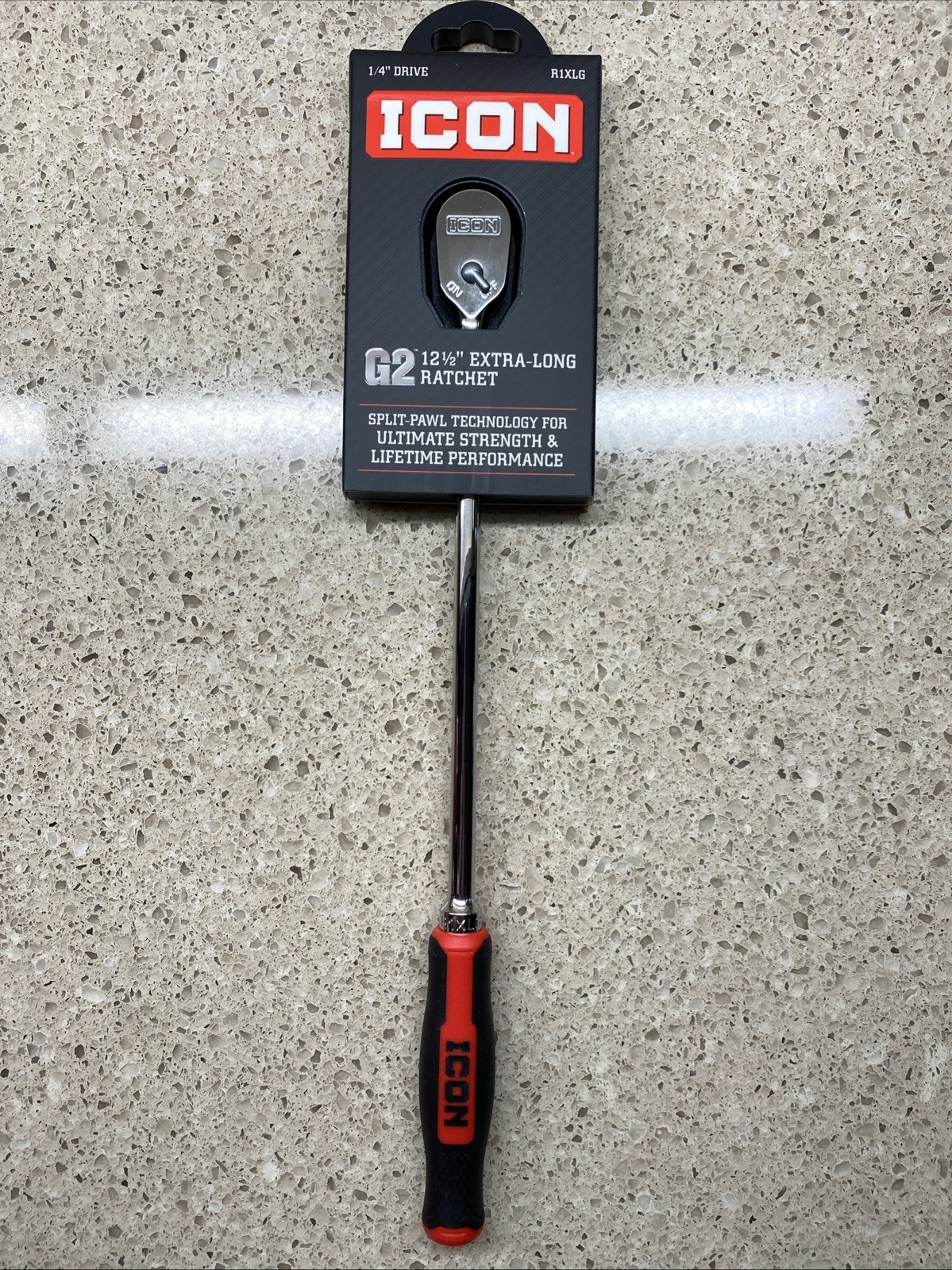 NEW ICON G2 1/4″ Drive 12 1/2″ Extra-Long Ratchet R1XLG 70439