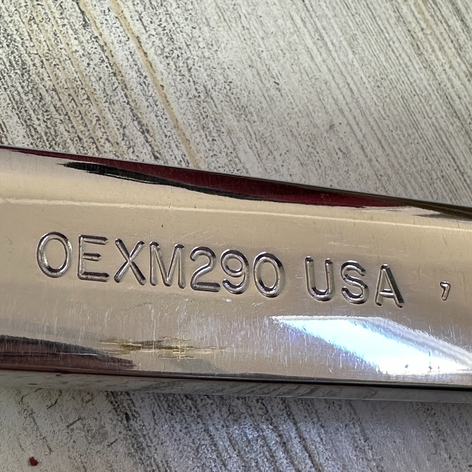 Underlined Snap On OEXM290 29mm 12-Point Metric Combination Wrench CHROME USA
