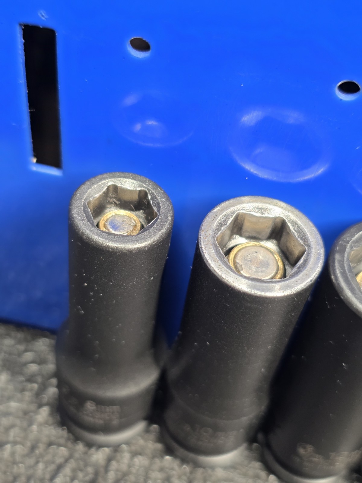 Grey Pneumatic GP 3/8″ Drive 8, 10, 12 & 14mm Magnetic Deep Impact Sockets Nice