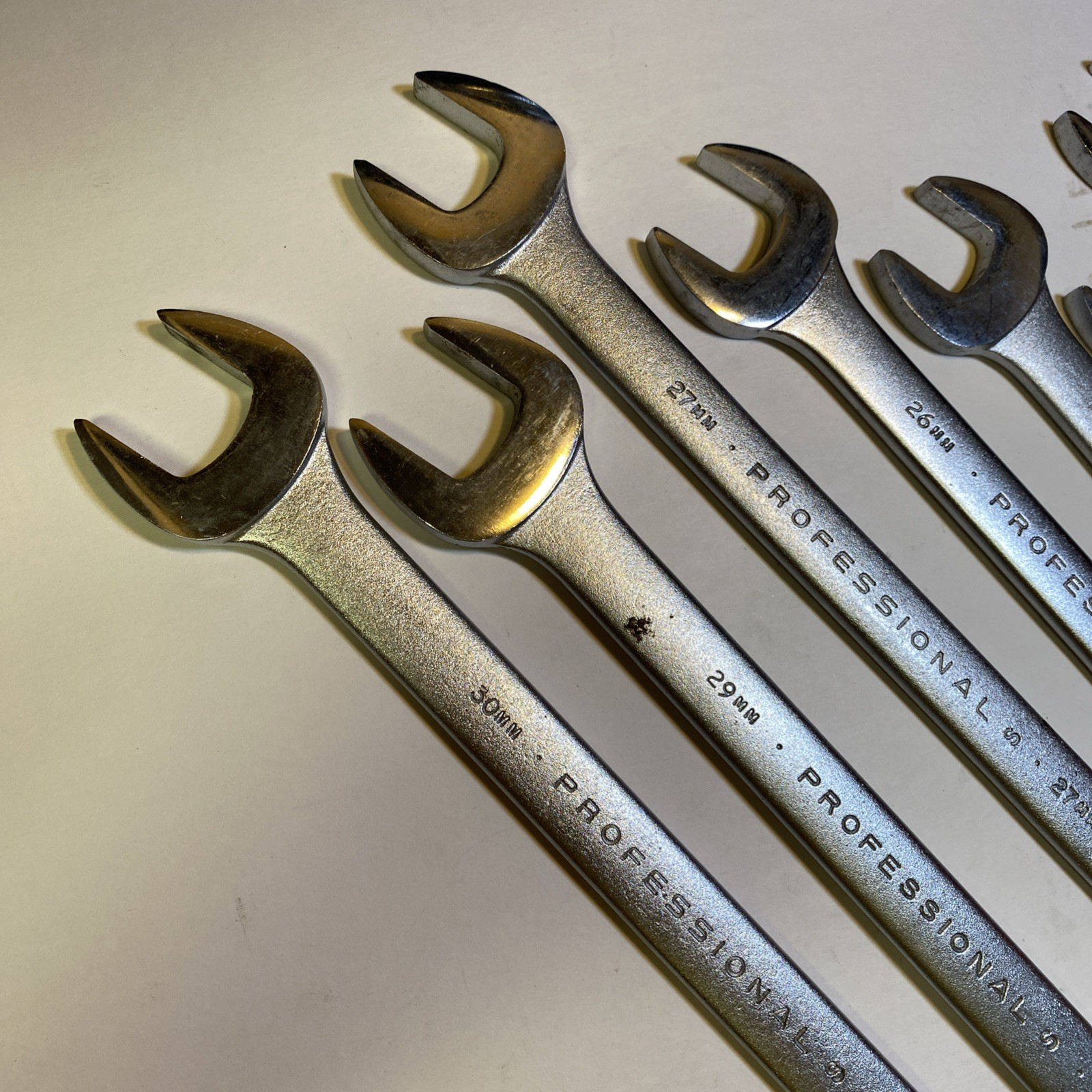 Proto Professional Large Metric Wrenches 8 Piece Set 20mm-30mm USA Made