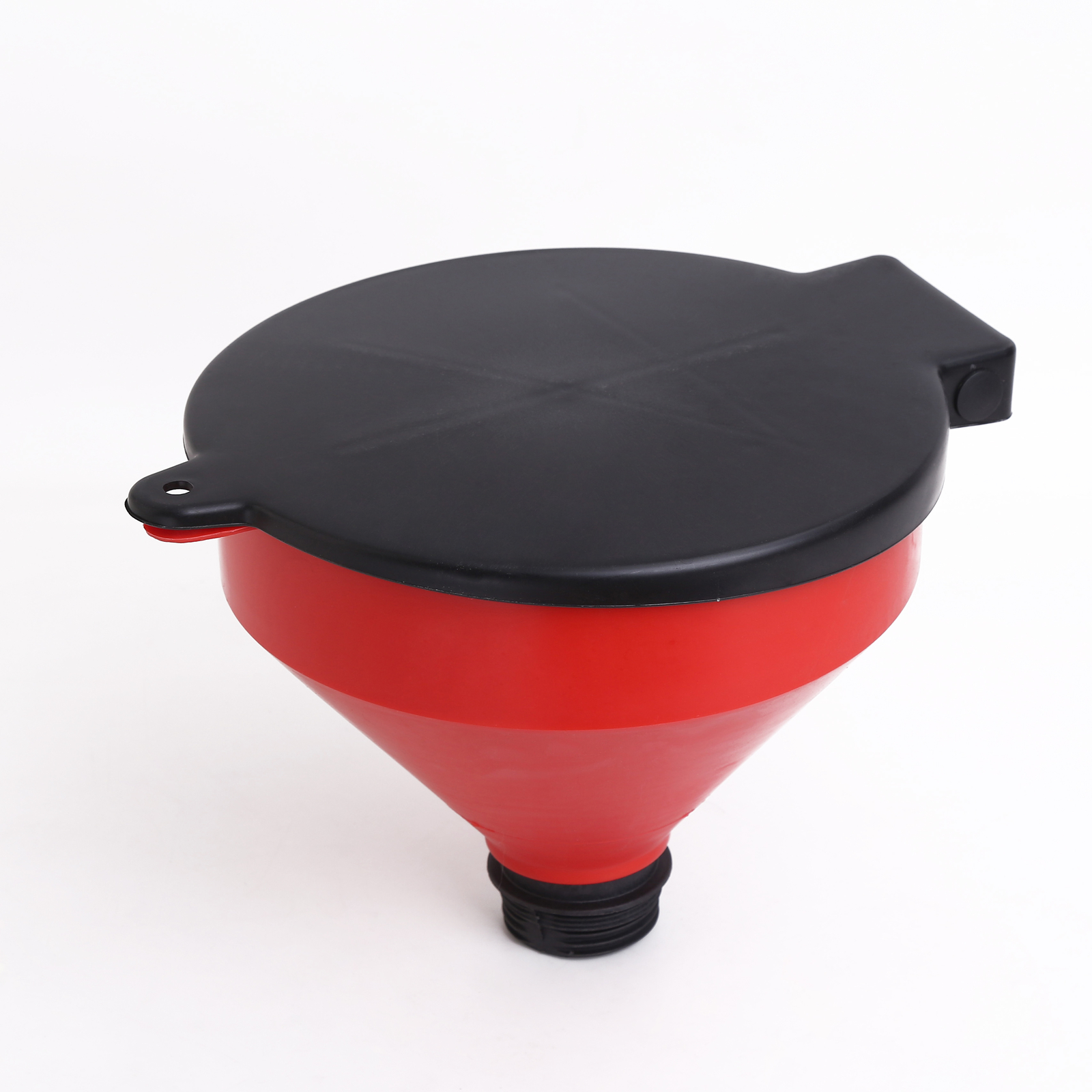 Drum Funnel with Screen and Lockable Lid Spill-Free and Polyethylene Hang Hole