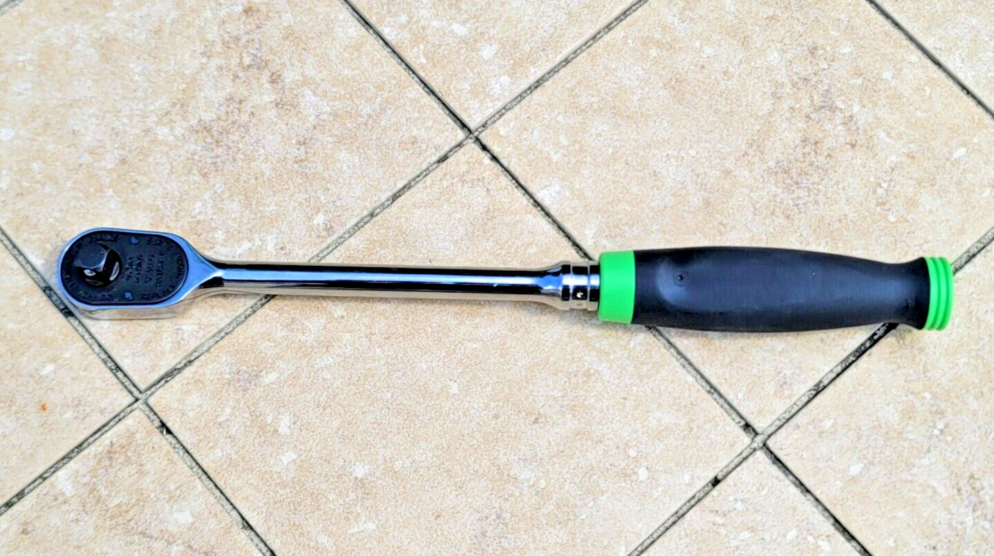 Snap-on Tools New Logo fhl100g 3/8″ drive 100 tooth long soft grip ratchet green
