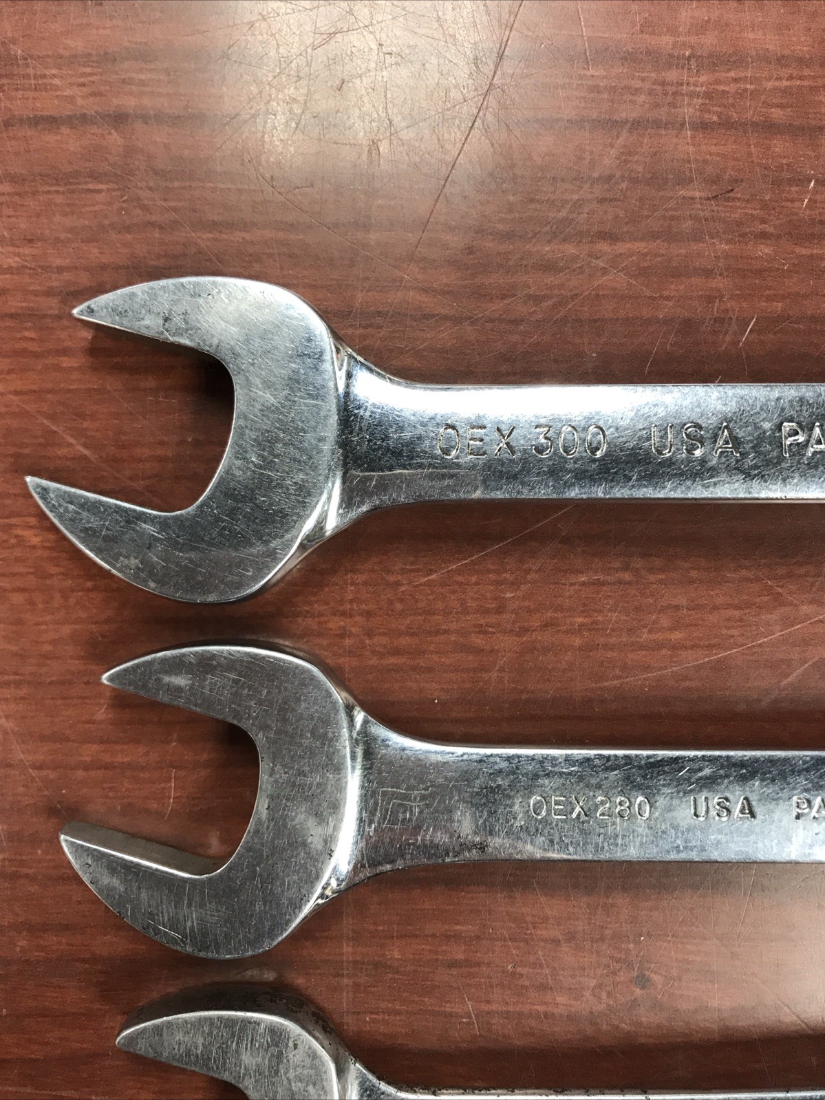 5 Snap-on OEX (300, 280, 260, 220, 200) Stuby SAE Combination Wrenches