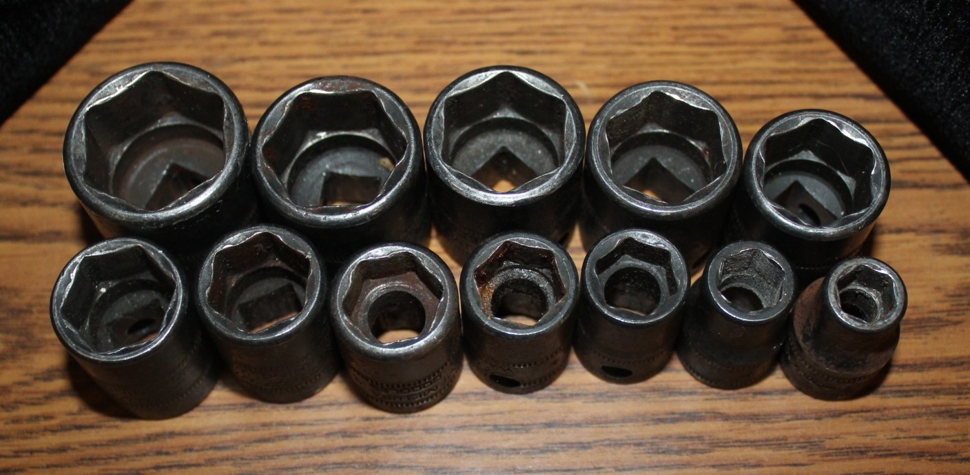 Snap On 6 pt IMFM 3/8″ Dr. 12 pc. Impact Shallow Socket Set 8mm-21mm – NO 10mm