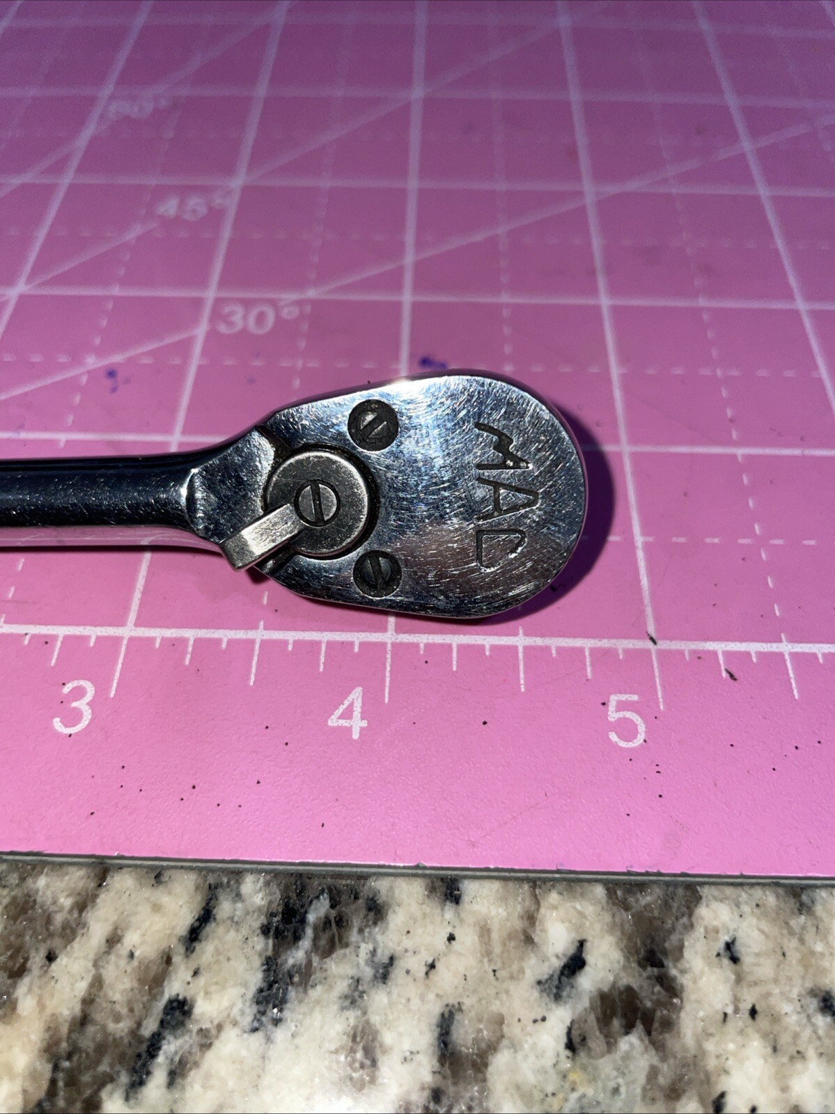 MAC tools 1/4″ Drive Knurled Handel Ratchet USA MR5 Nice!