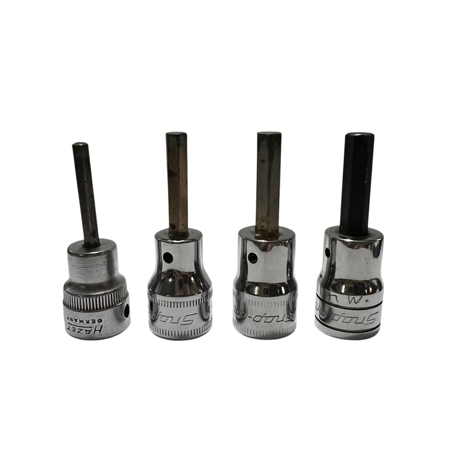 Snap On 4 PC Metric Hex Bit 3/8” Dr Mixed Codes FAM5A FAM6A FA8A Hazet 5/32