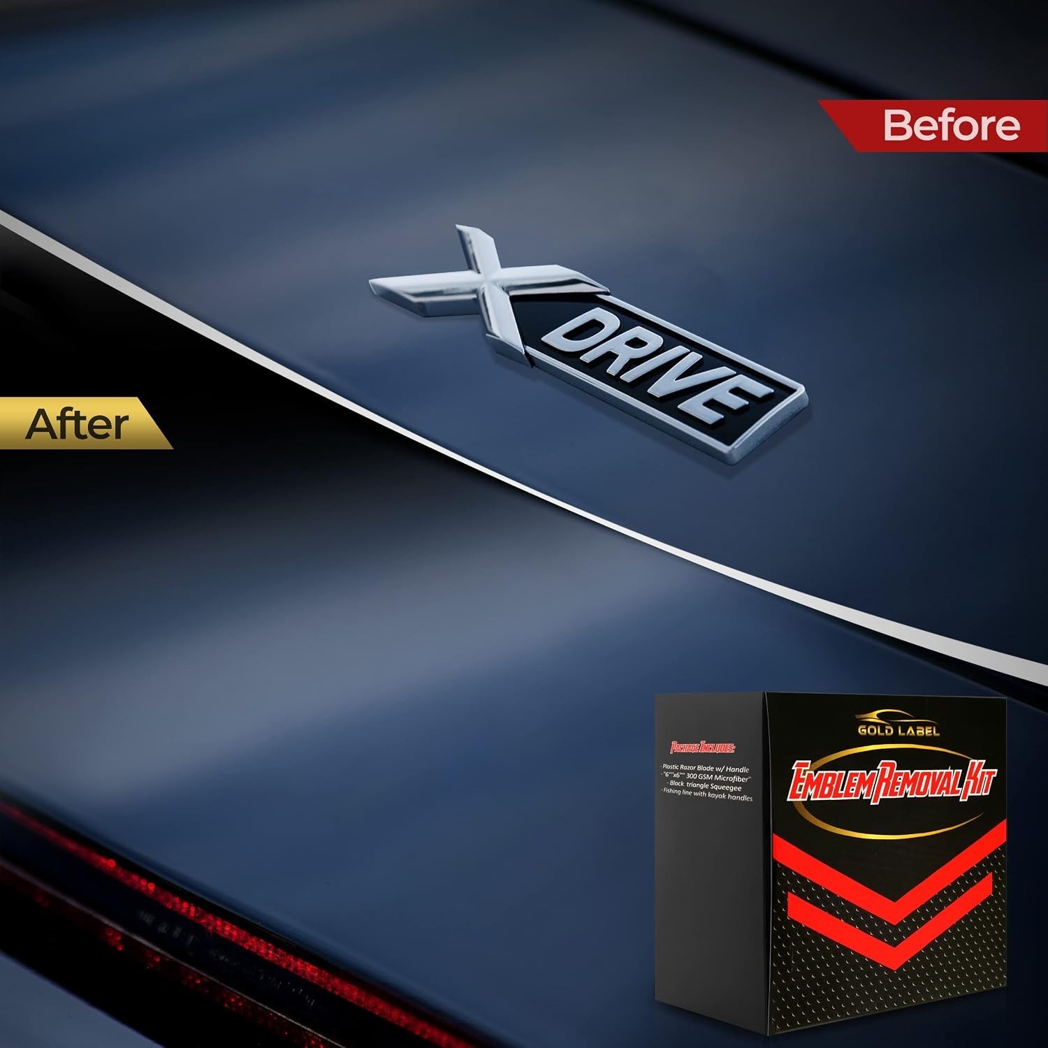Car Wrapping Essential: Logo Remover Kit with Soft Applicator & Repair Sponge