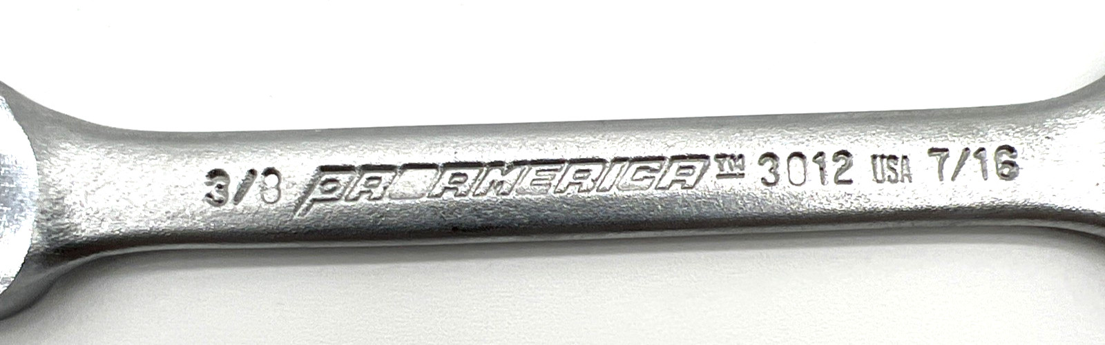 Vintage Proamerica 3012 3/8 In X 7/16 In SAE Open End Wrench USA