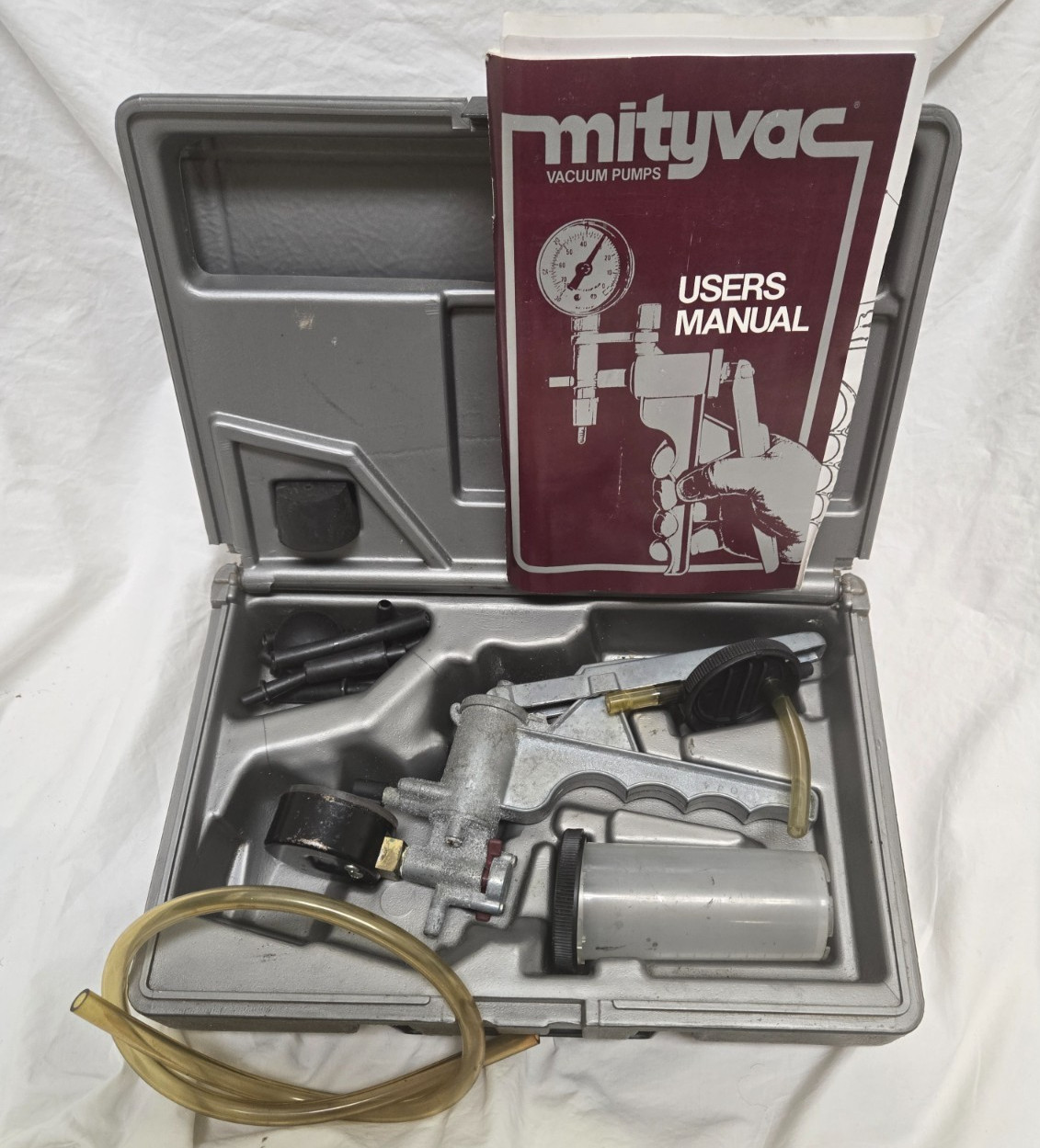 Mityvac Silverline Vacuum Pump Brake Bleed Tool, Model 4000 with case