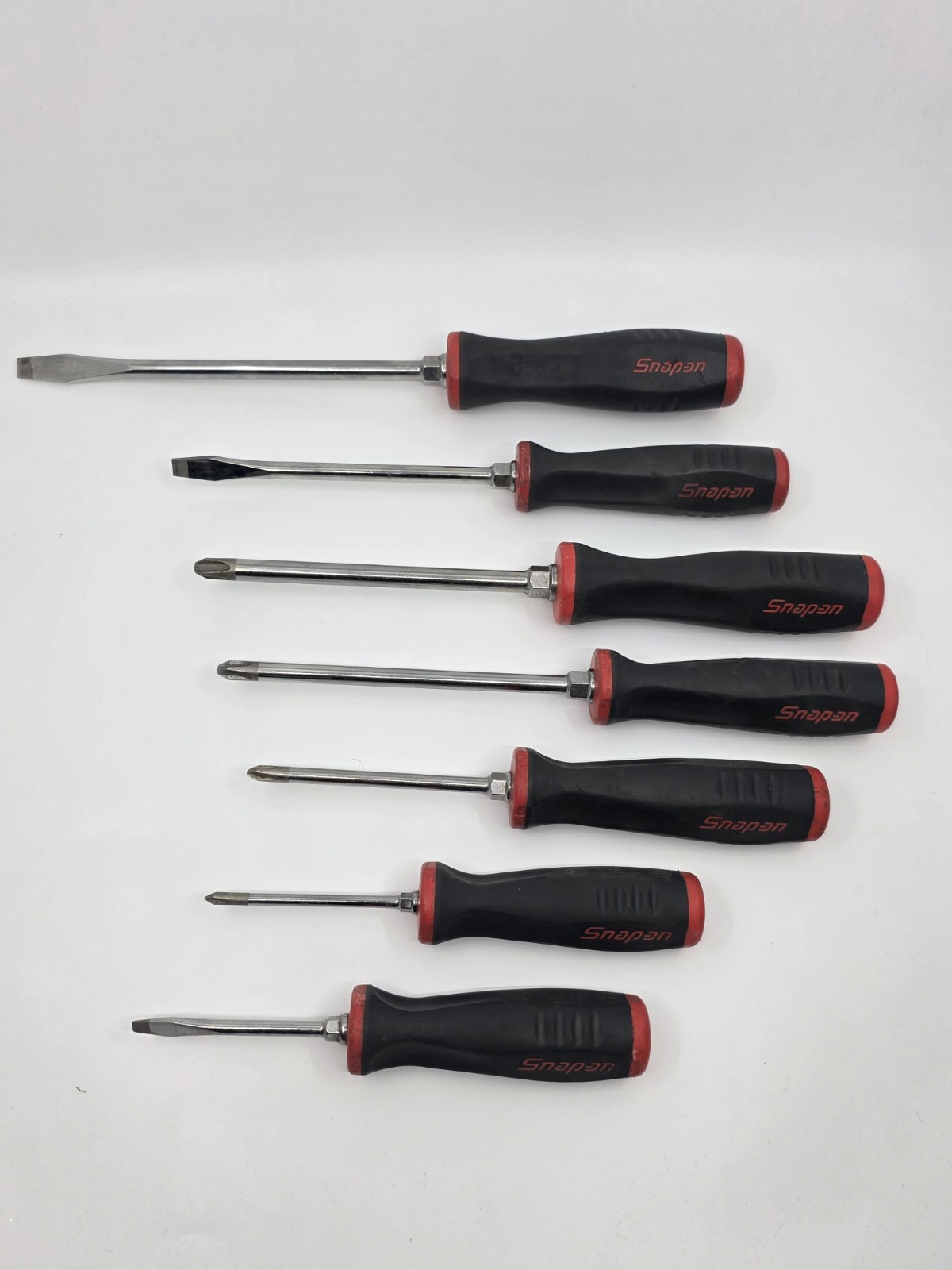 Snap-on Tools Screwdriver Set Phillips & Flat Head SGD Series 7 Pieces USA T-1-2