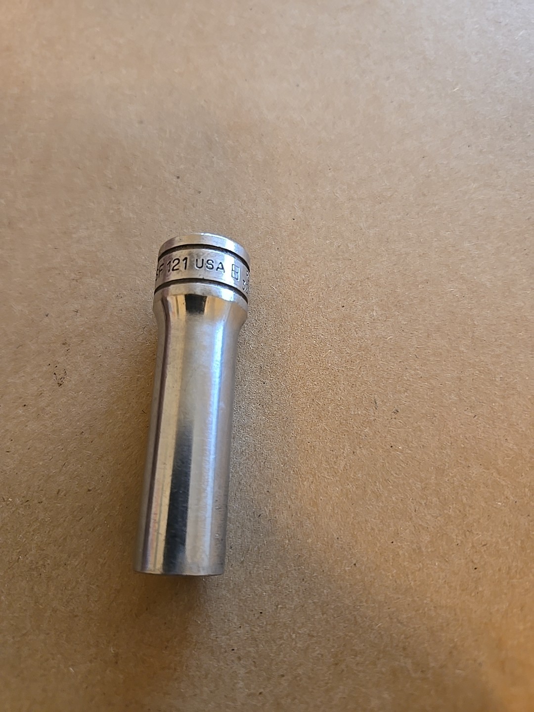 Snap On 3/8″ Drive 3/8″ 12PT SAE Deep Chrome Socket USA SF121