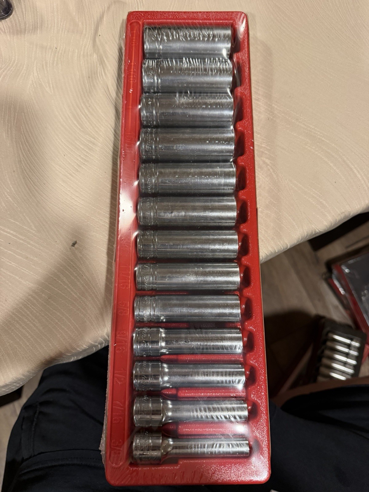 SNAP ON 313SYA 13 Piece Socket Set. 1/2 Inch Drive Wis Sockets From 3/8 – 1-1/8