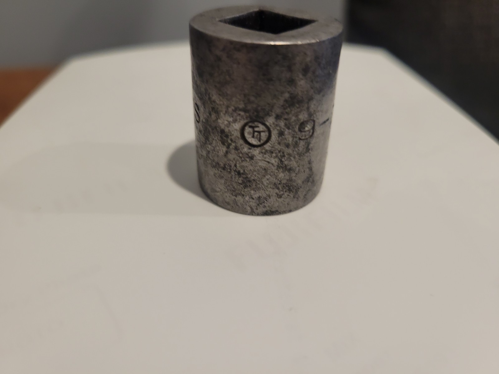 VINTAGE CIRCLED TT. 9-16 NO. 518SS. SHALLOW 8PT. SOCKET 1/2 » DRIVE