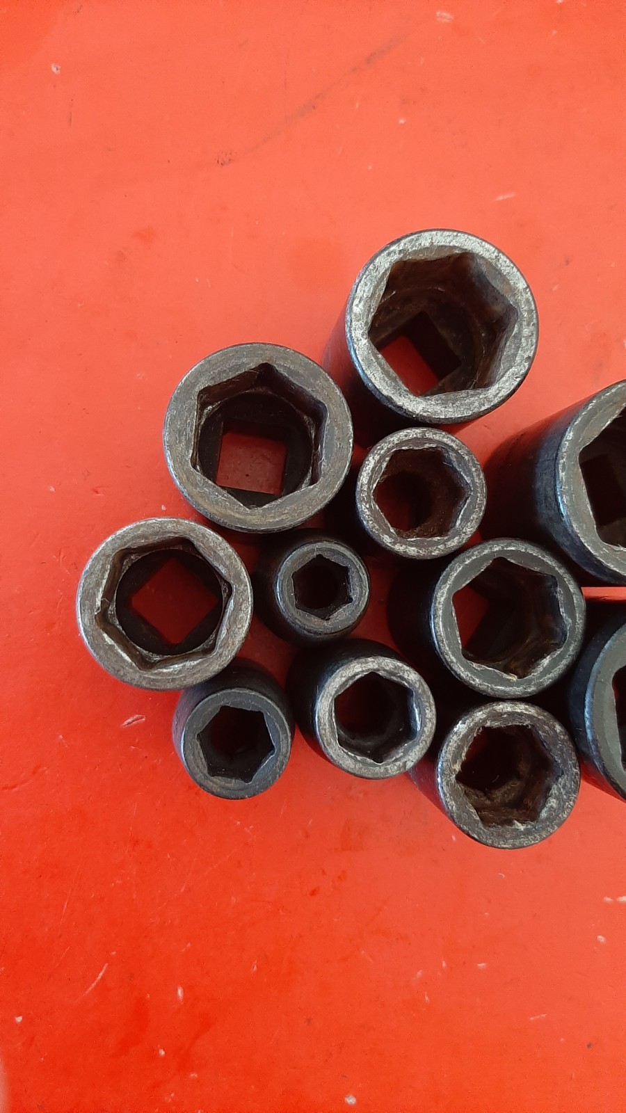 Snap-On 1/2″ Drive 11 pc 6 Point SAE Shallow Impact Socket Set Im120-320 3/8″-1″