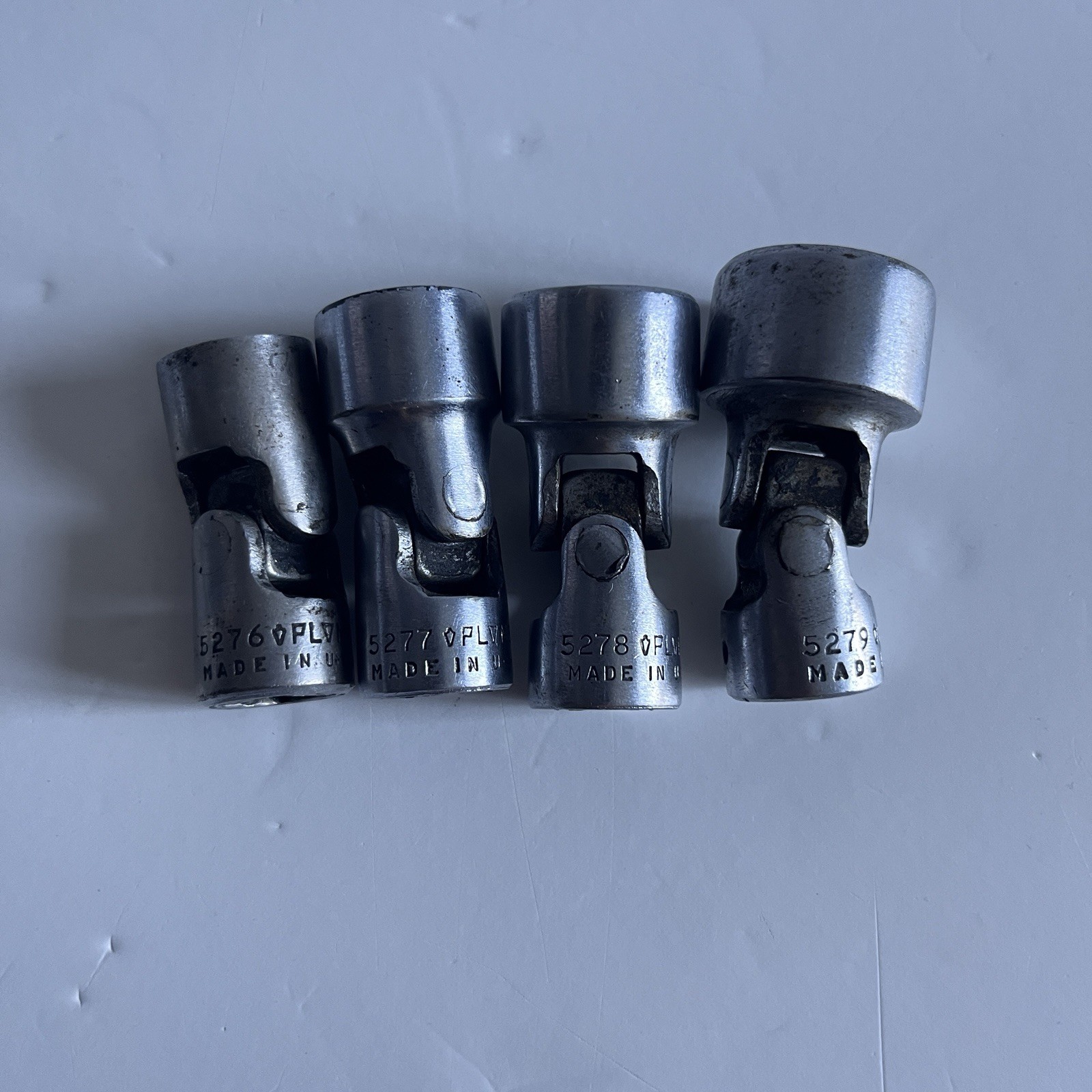 Vintage Plomb 3/8″ Swivel Socket Set Universal Joint 52XX Plvmb Plumb USA