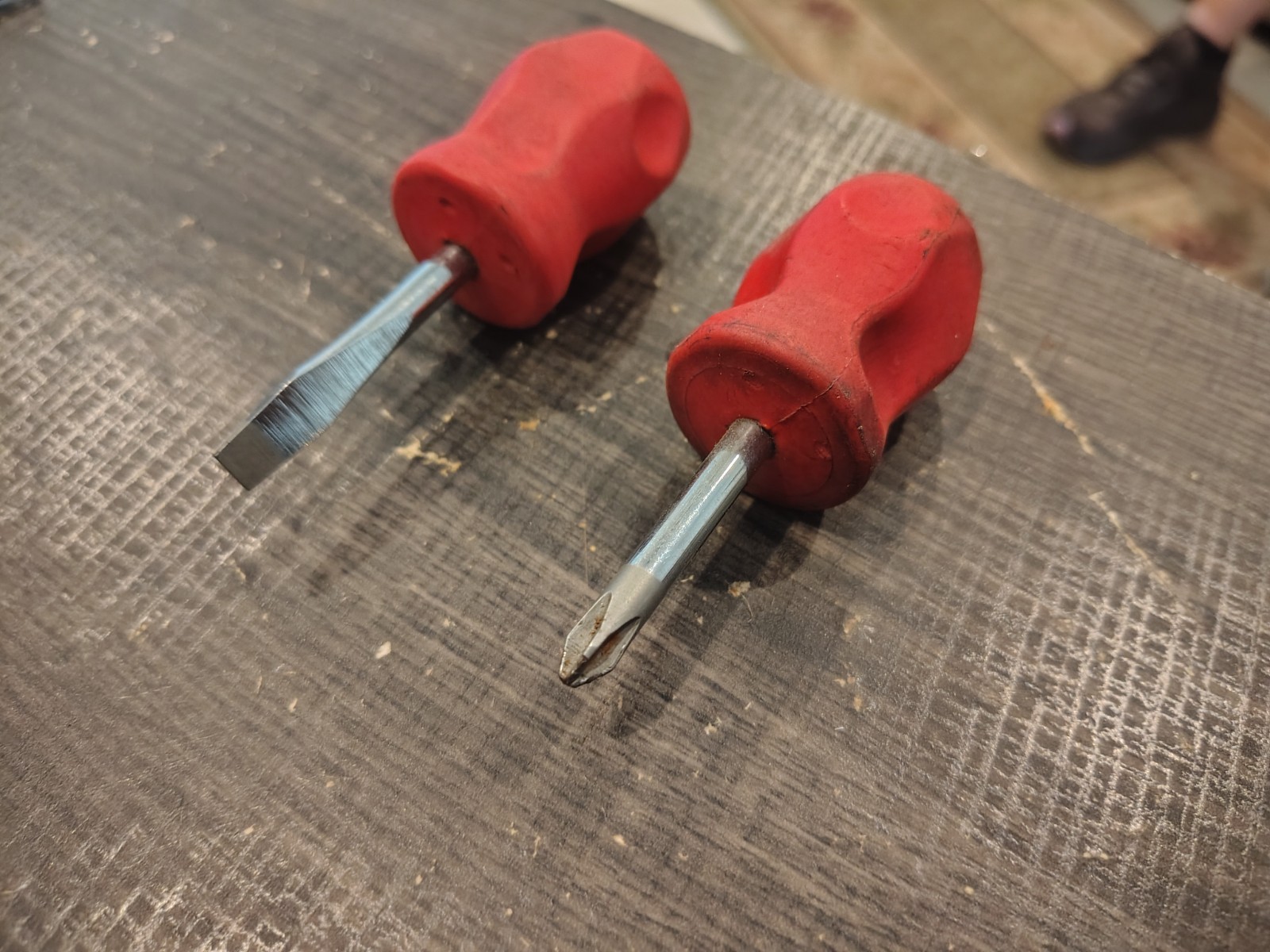 Snap On SGDX80R Red Screwdriver Set 8 Pc Combination Soft Instinct Handle Used