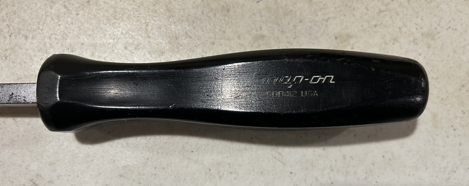 Snap-on Tools SDD412 18-3/8″ Flathead Screwdriver Black Handle USA