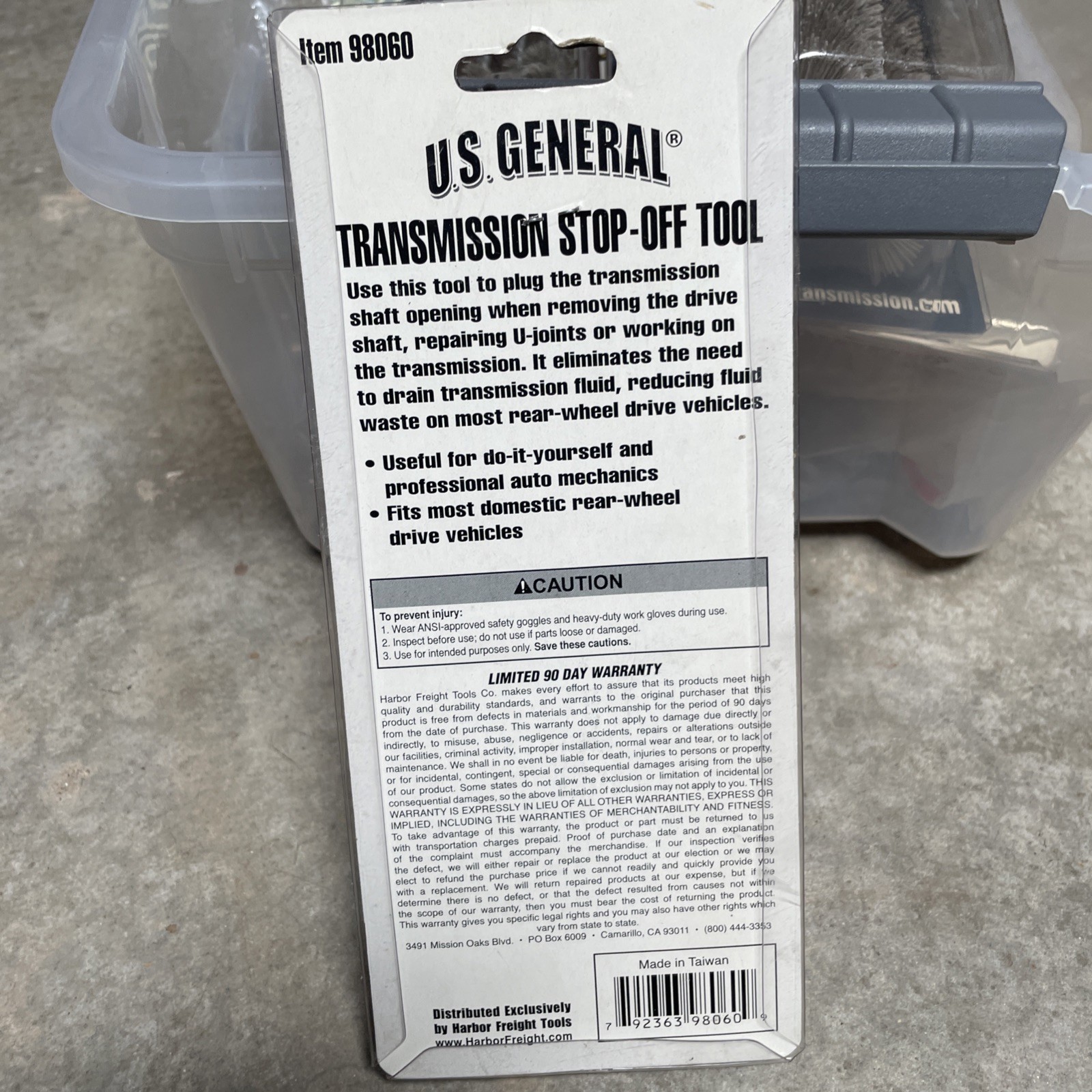 U.S. General Transmission Stop-Off Tool – 98060